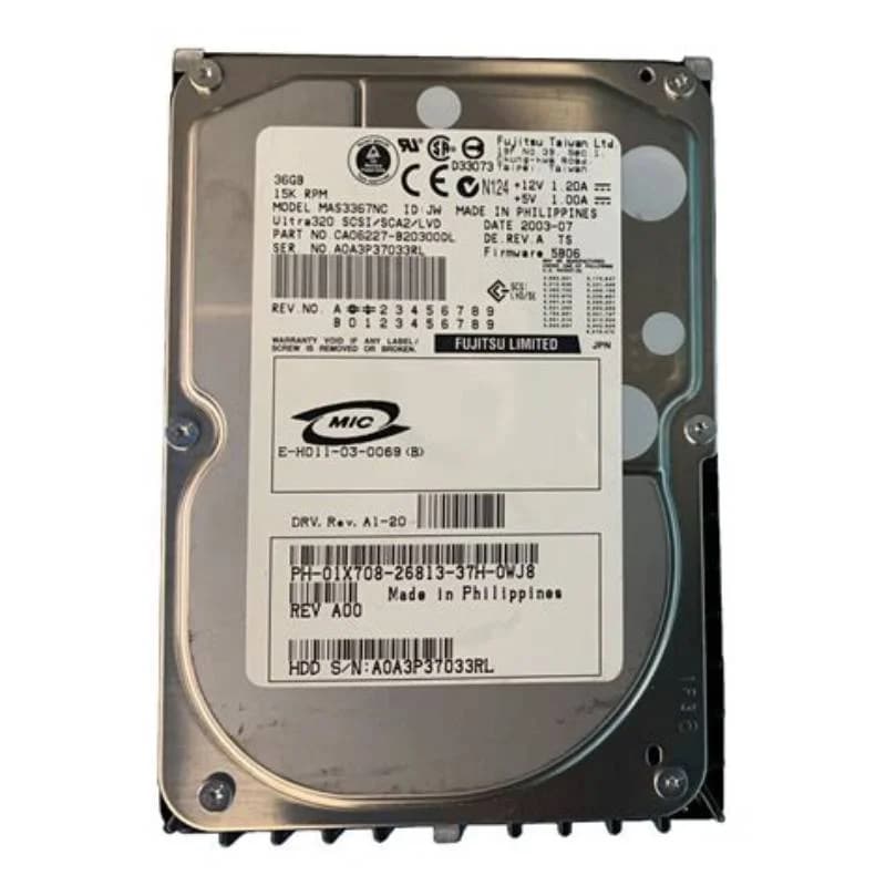 Dell 1X708, 3.5 Zoll, 36 GB, 15000 RPM (1X708)