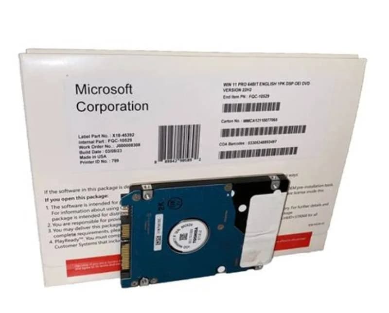 Lisenziya Windows 11 Pro 64-bit, ingilis dili, OEM DVD (FQC-10529)