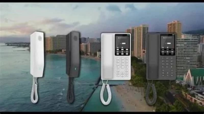 IP telefon Grandstream GHP610, otel üçün, 2 xətt, PoE, ağ