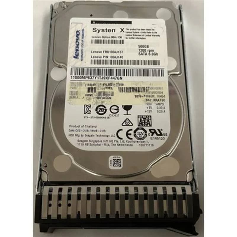 IBM 00AJ137, 2.5 Zoll, 500 GB, 7200 RPM (00AJ137)