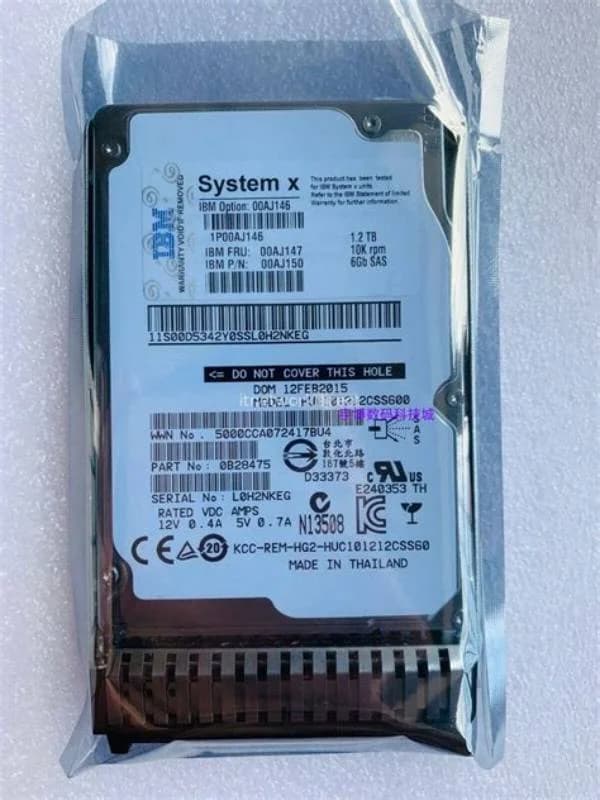 Lenovo HDD 1.2tb 10k 6Gbps SAS 2.5'', 6 Gbps (00AJ150)