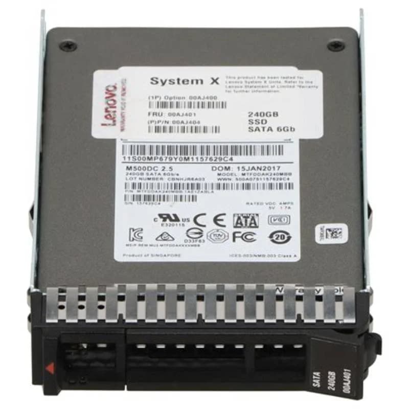 Lenovo Gen3 Enterprise Value, 240 GB SSD, Hot-Swap, 2.5" (6.4 cm) (00AJ400)