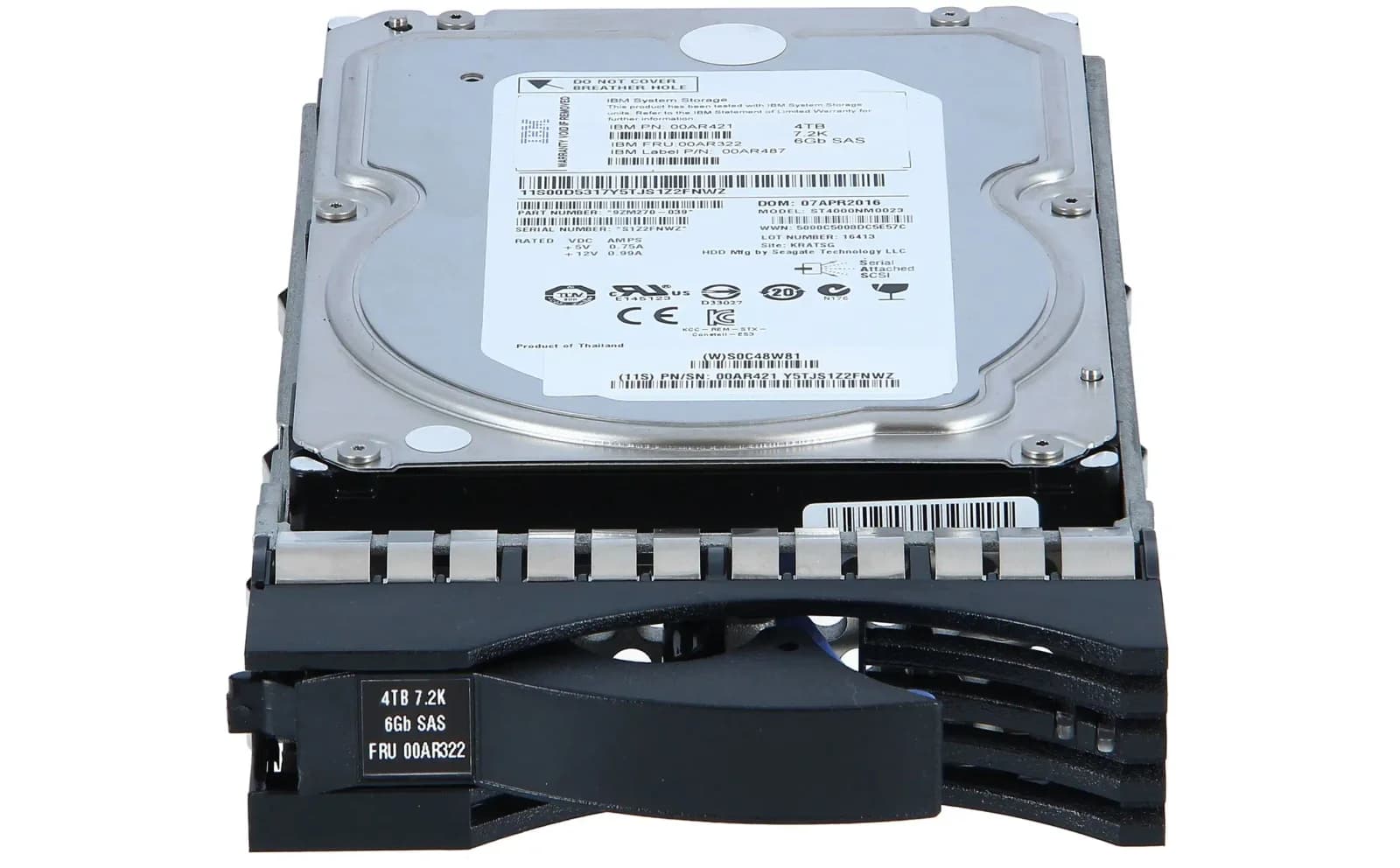 Lenovo 4TB 7.2K 6G 3.5INCH SAS HDD (00AR322)