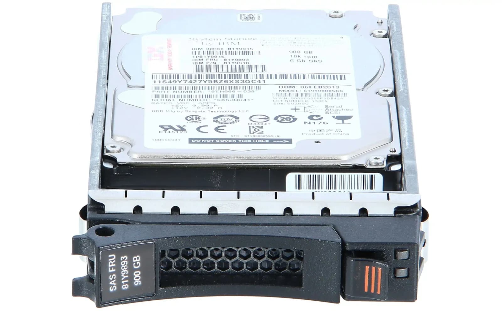 IBM 900GB 10K 6GB SAS 2.5in HDD (00W1240)