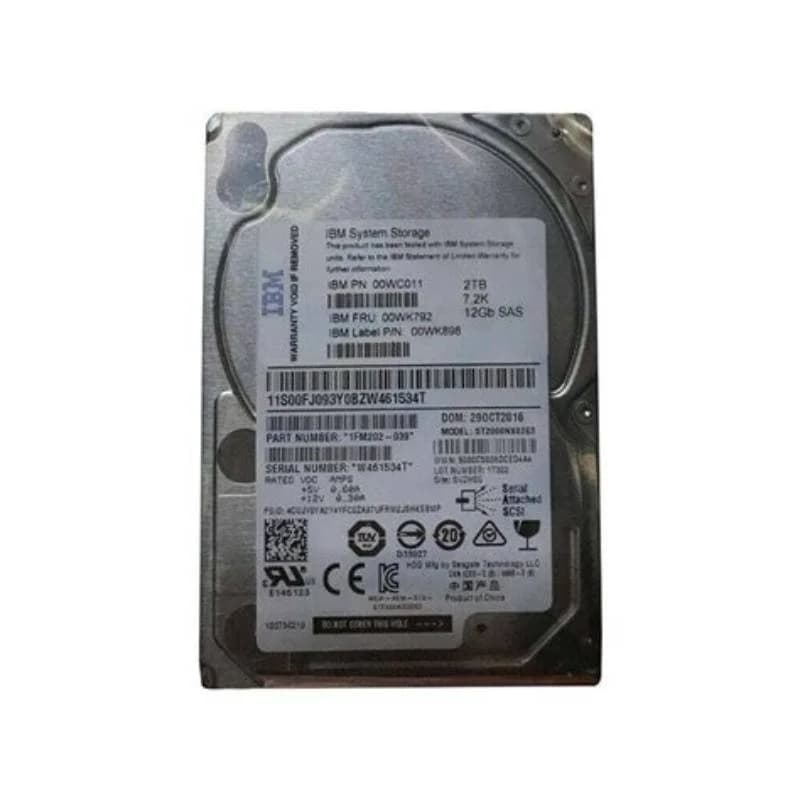 Lenovo Жёсткий диск, 2 TB, 2.5" (6.4 cm), SAS 12Gb/s (00WC011)