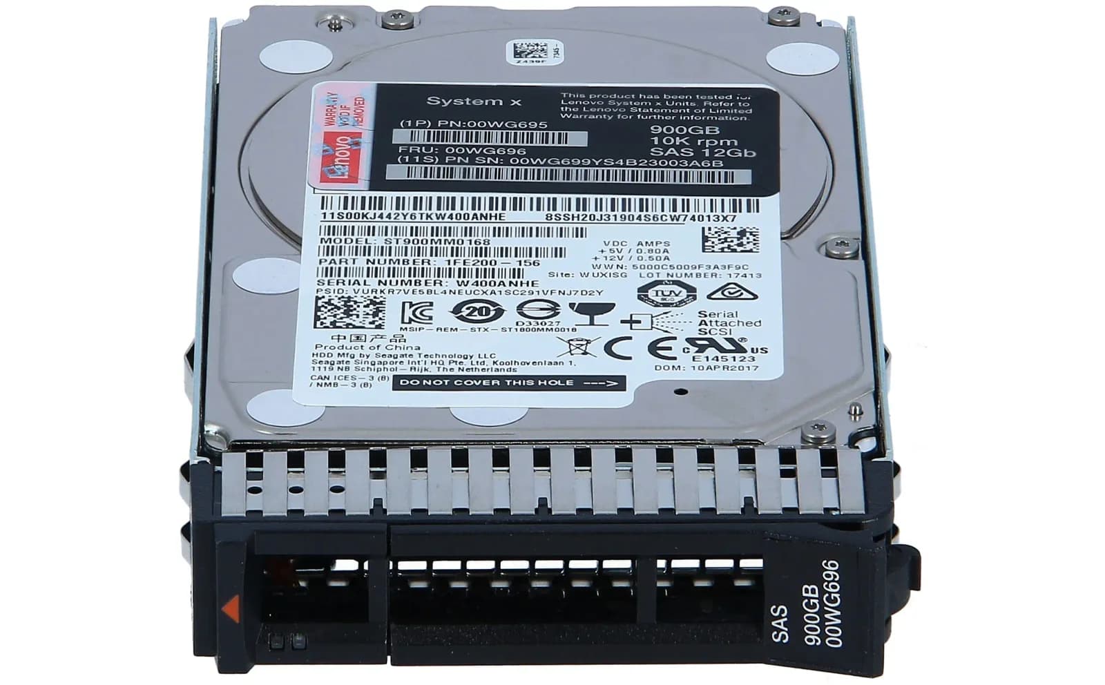 Lenovo Gen3, Жёсткий диск, 900 GB, Hot-Swap, 2.5" (6.4 cm) (00WG695)
