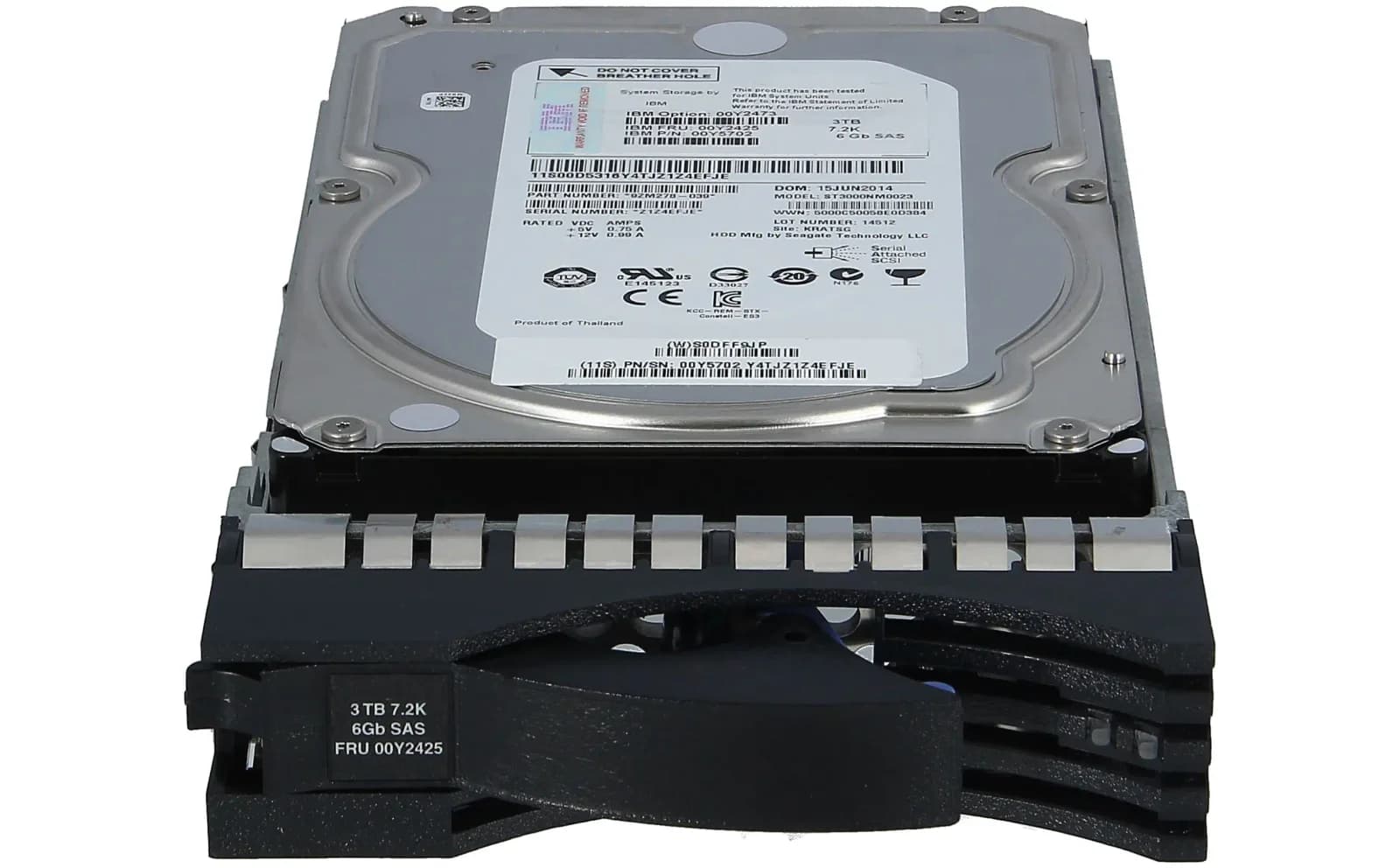IBM 3TB 3.5 7,2K rpm 6Gb SAS NL HDD (00Y2425)