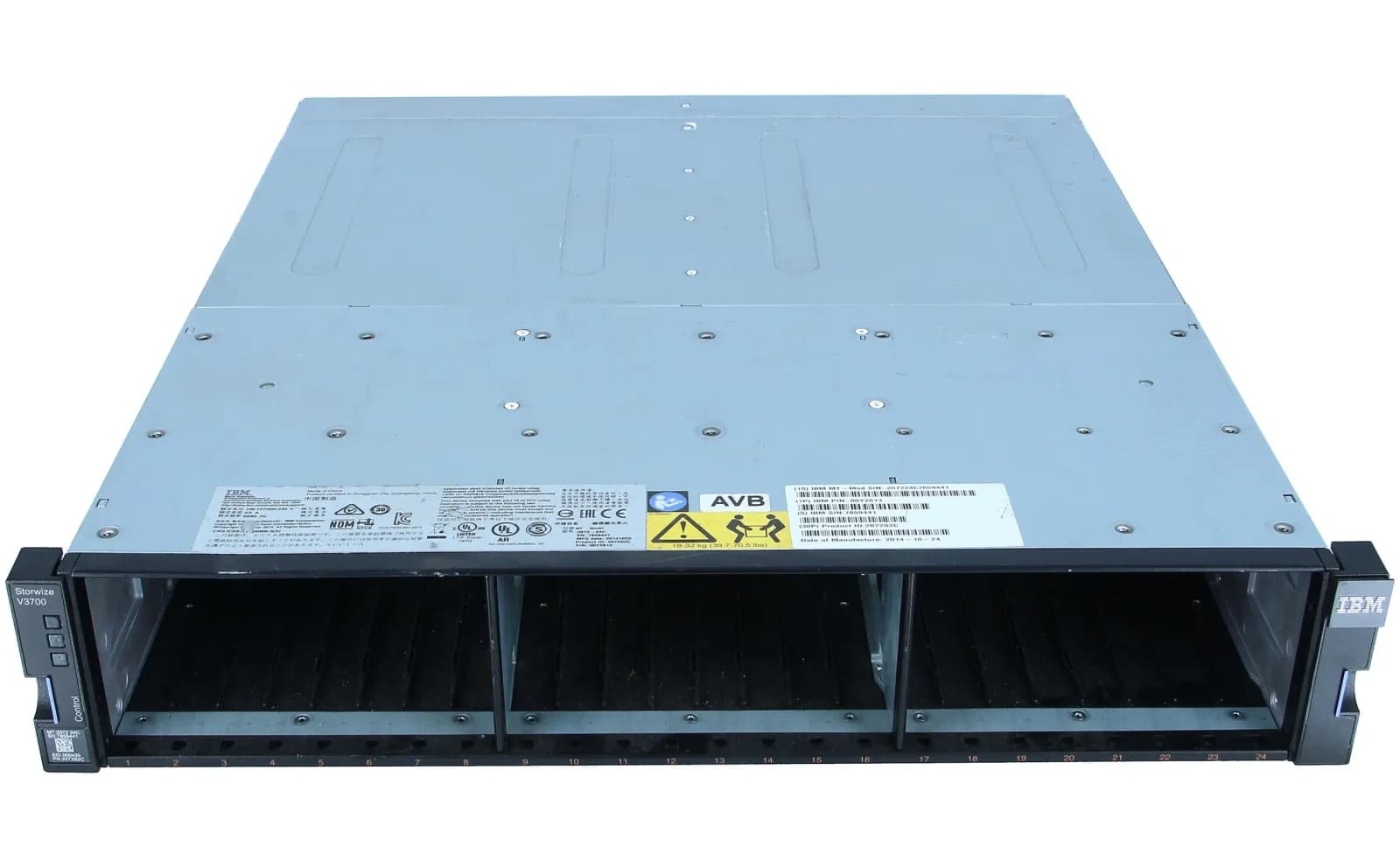 IBM STORWIZE V3700 SFF ENCLOSURE DUAL CONTROLLER (00Y2613)