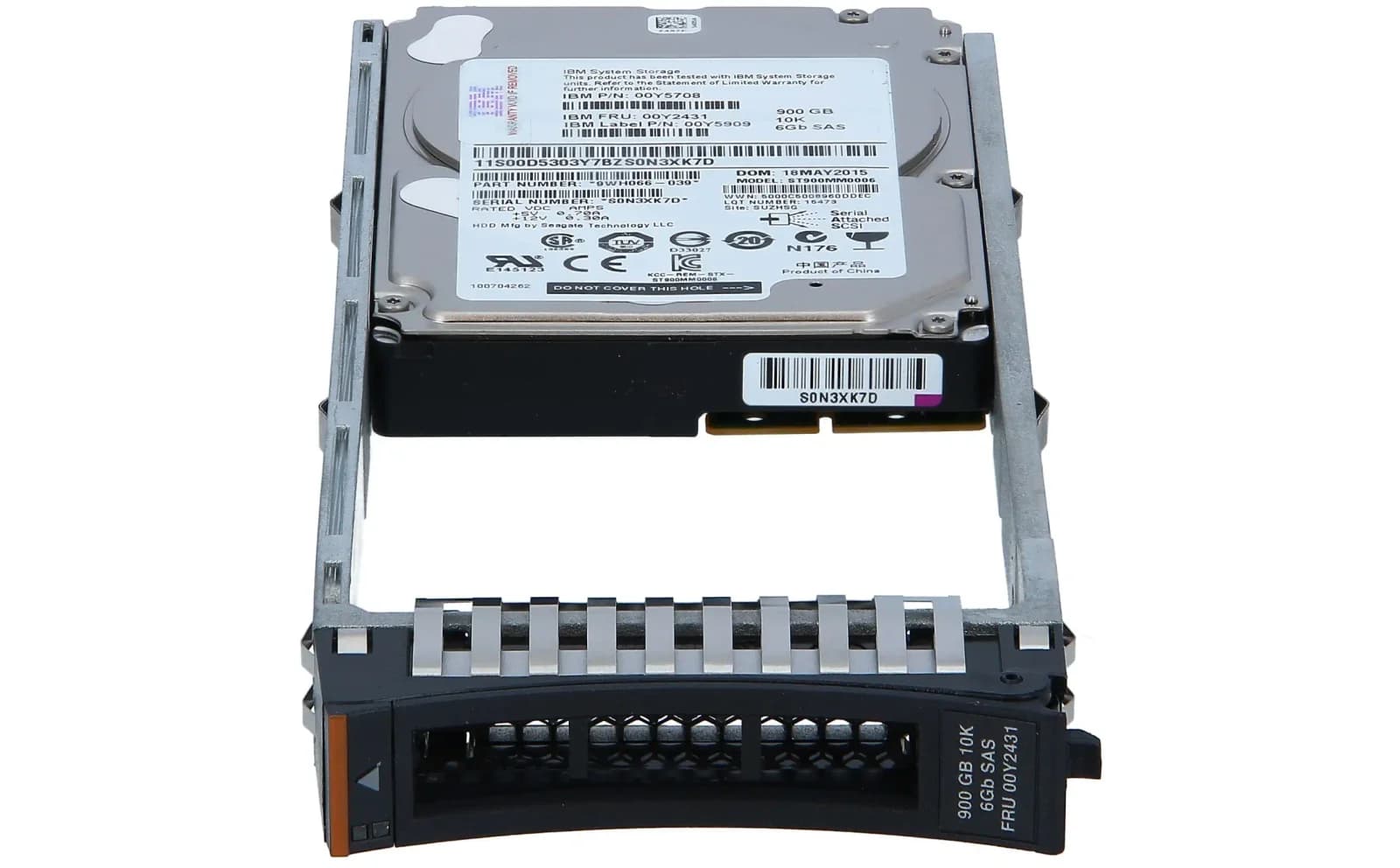 IBM 900GB 10,000 RPM 6GB SAS 2.5in (00Y5721)