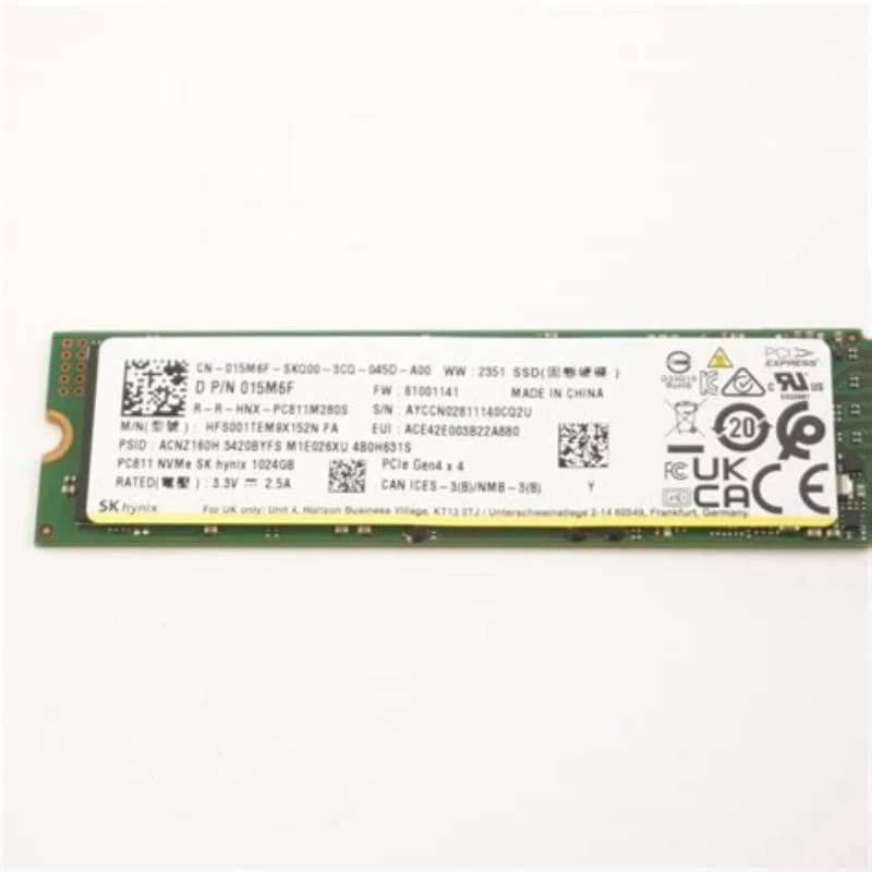 DELL 1TB NVMe PCIe Gen 4x4 Solid State Drive HFS001TEM9X152N (015M6F)