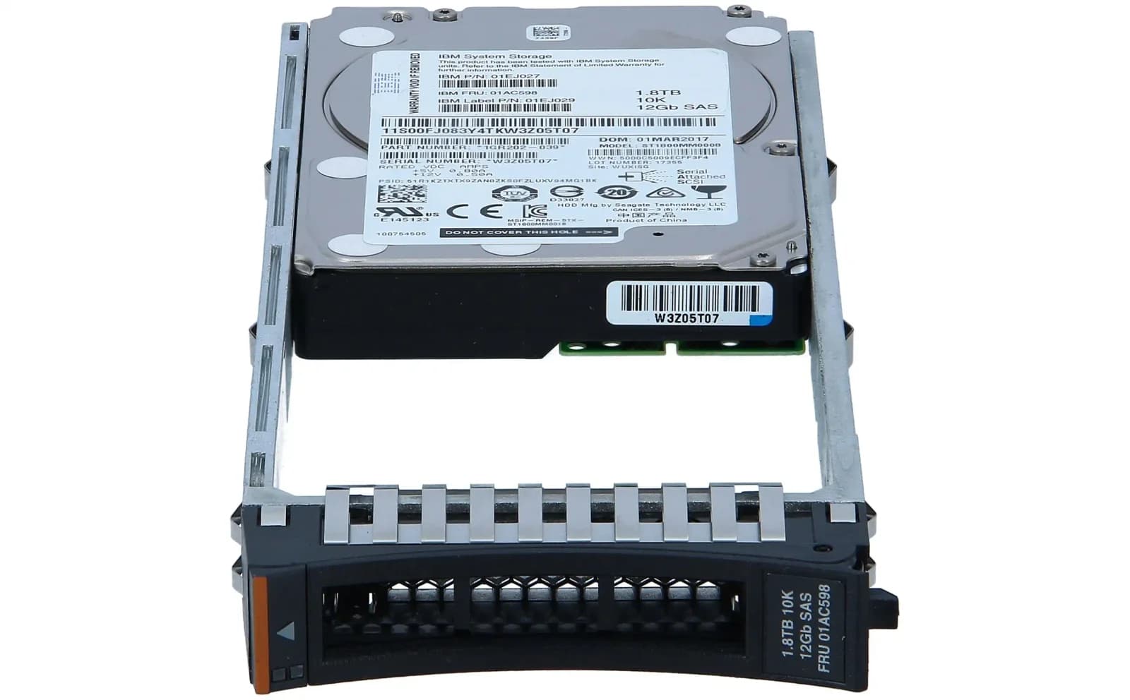 Lenovo Жёсткий диск, 1.8 TB, внутренний, 2.5" SFF (6.4 cm SFF) (01AC598)