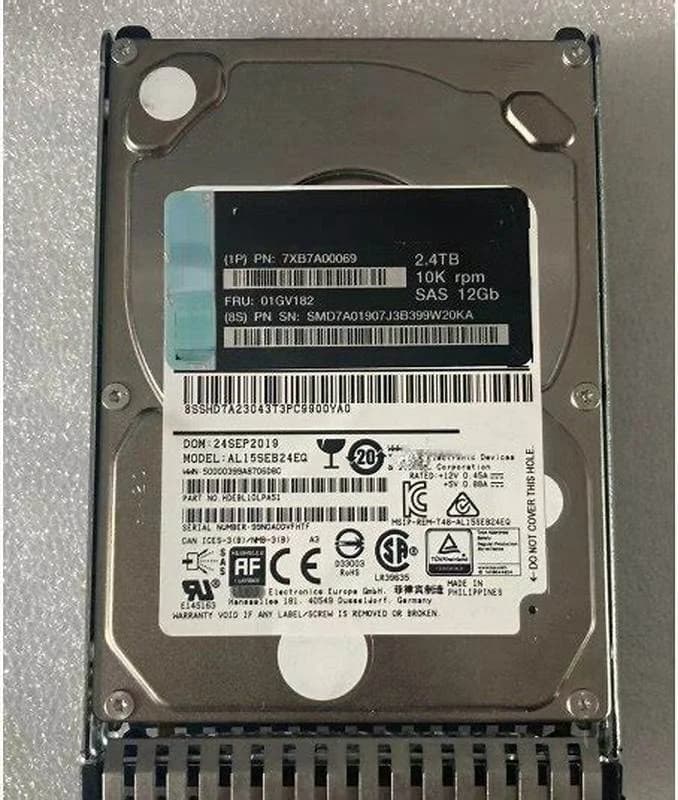 Lenovo Gen3, hard drive, 2.4 TB, Hot-Swap, 2.5" (6.4 cm), SAS 12Gb/s, 10000 rpm (01GV070)