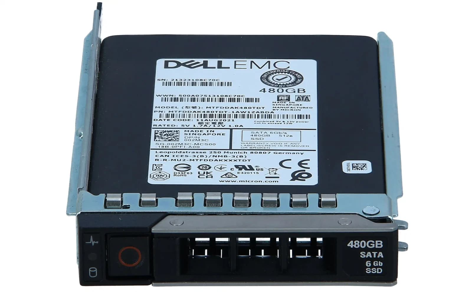 Dell EMC 480GB SATA 6Gbps SSD (02M3C)