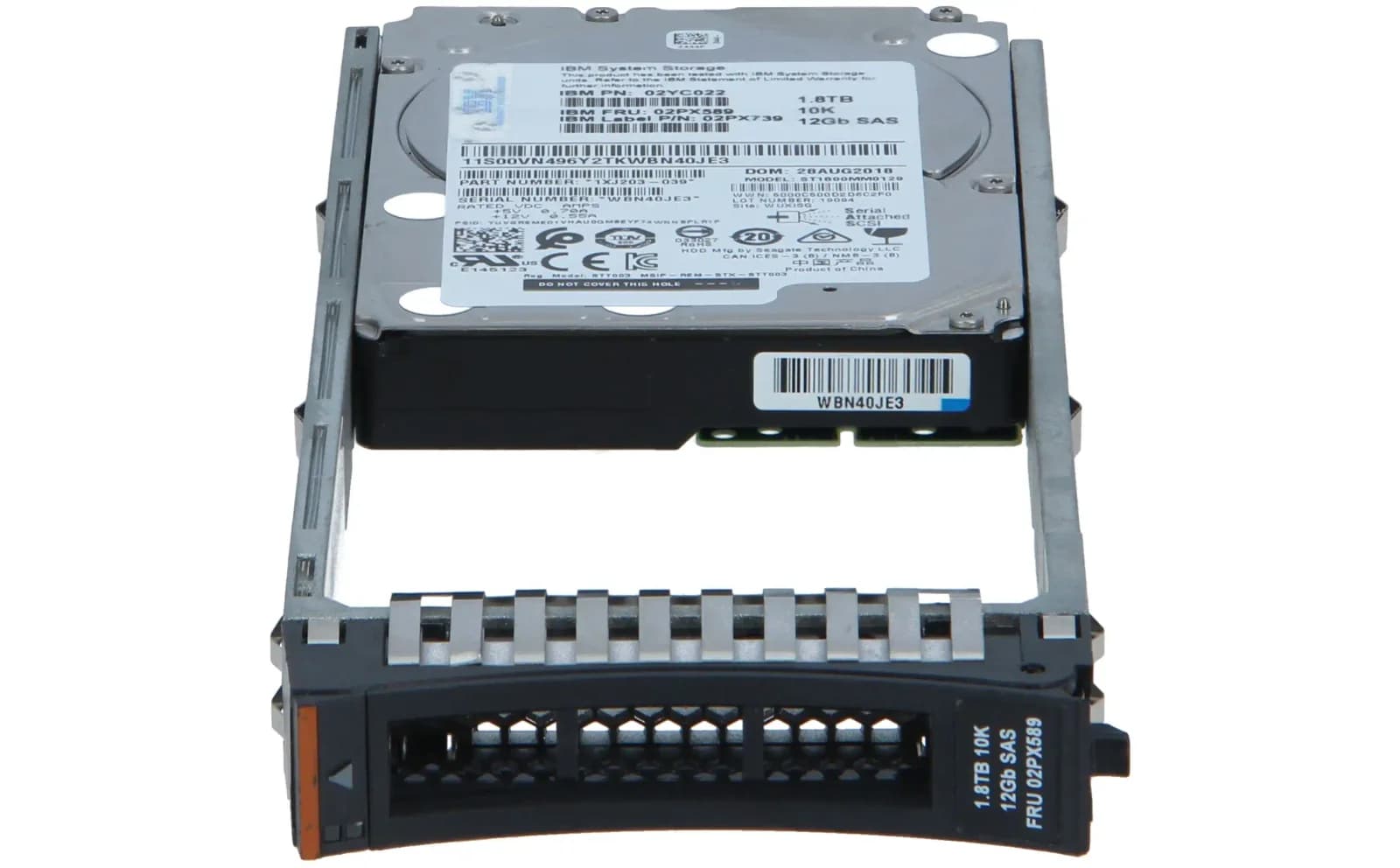 IBM HDD 1.8TB SAS 2.5'', sərt disk, Serial Attached SCSI (SAS) (02PX589)