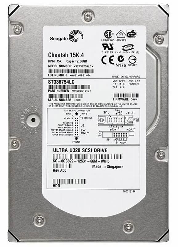 IBM FC 3277, 36.4GB 15K RPM U320 SCSI DDA PN 80P3158 (03N6340)