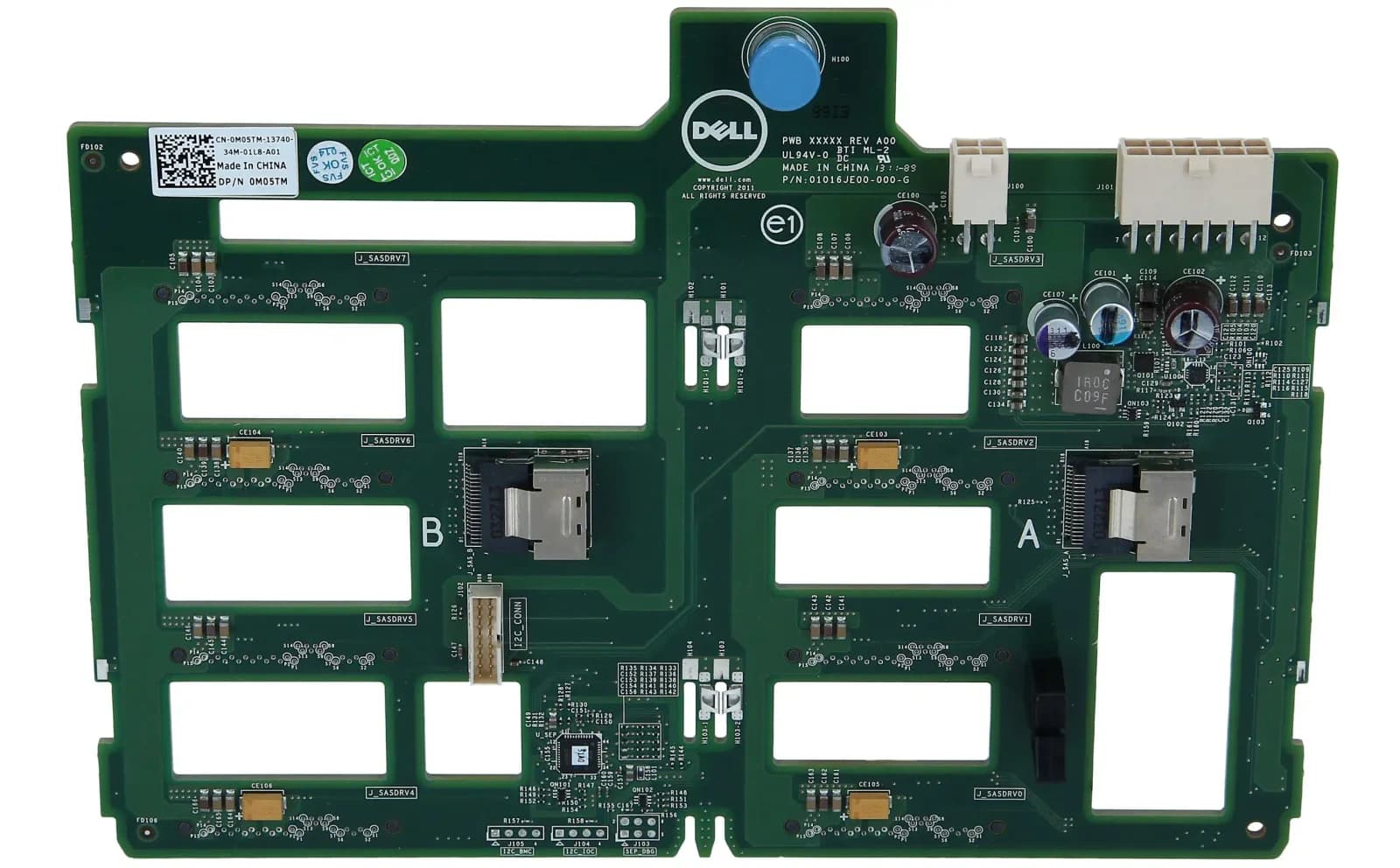 DELL POWEREDGE T330 T430 T630 8 X 3.5" SAS SATA HDD BACKPLANE 70YDP (070YDP)
