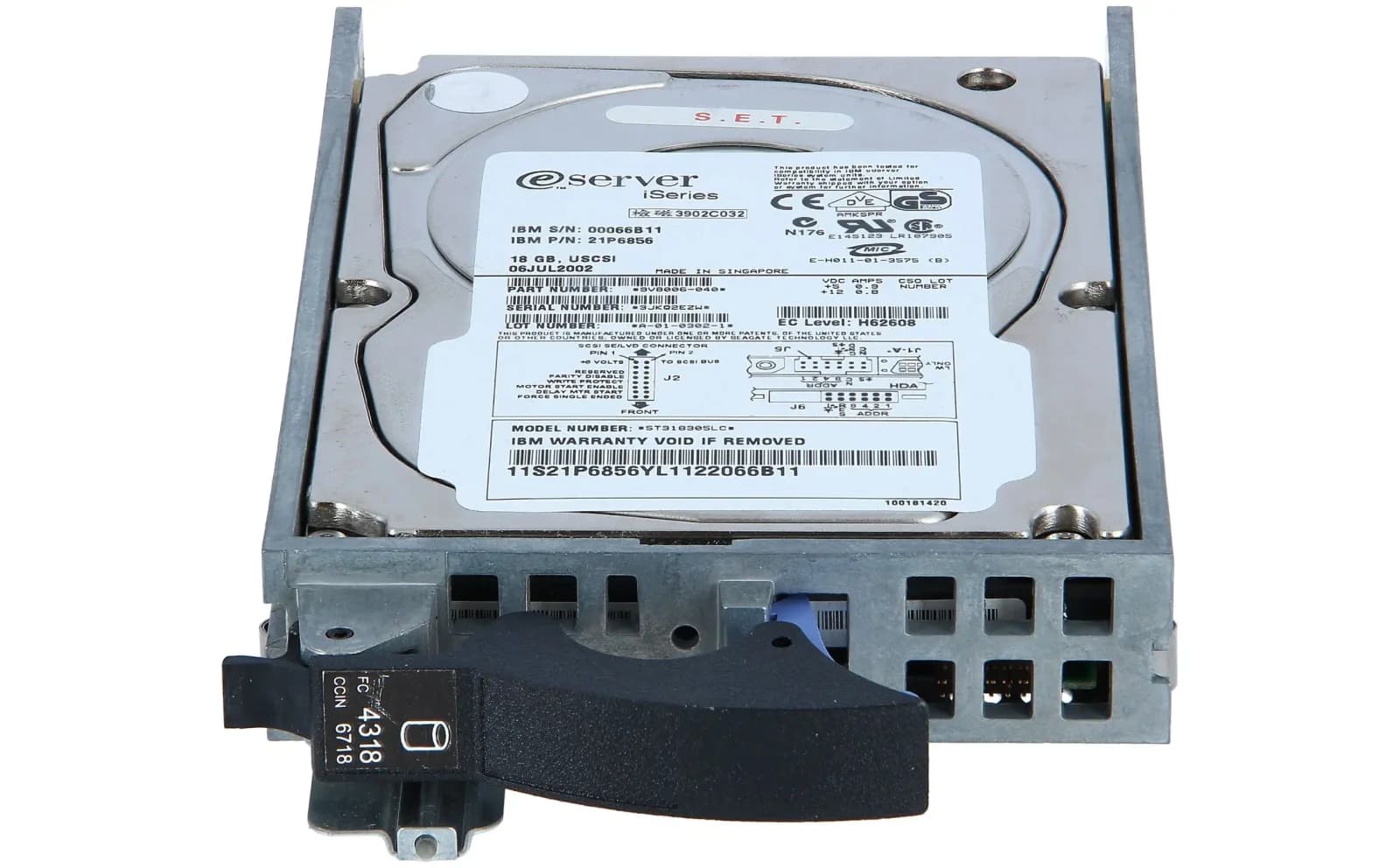 IBM DDYS-T18350 18GB 10K RPM 80-Pin Ultra3 SCSI Used Sol (07N3686)