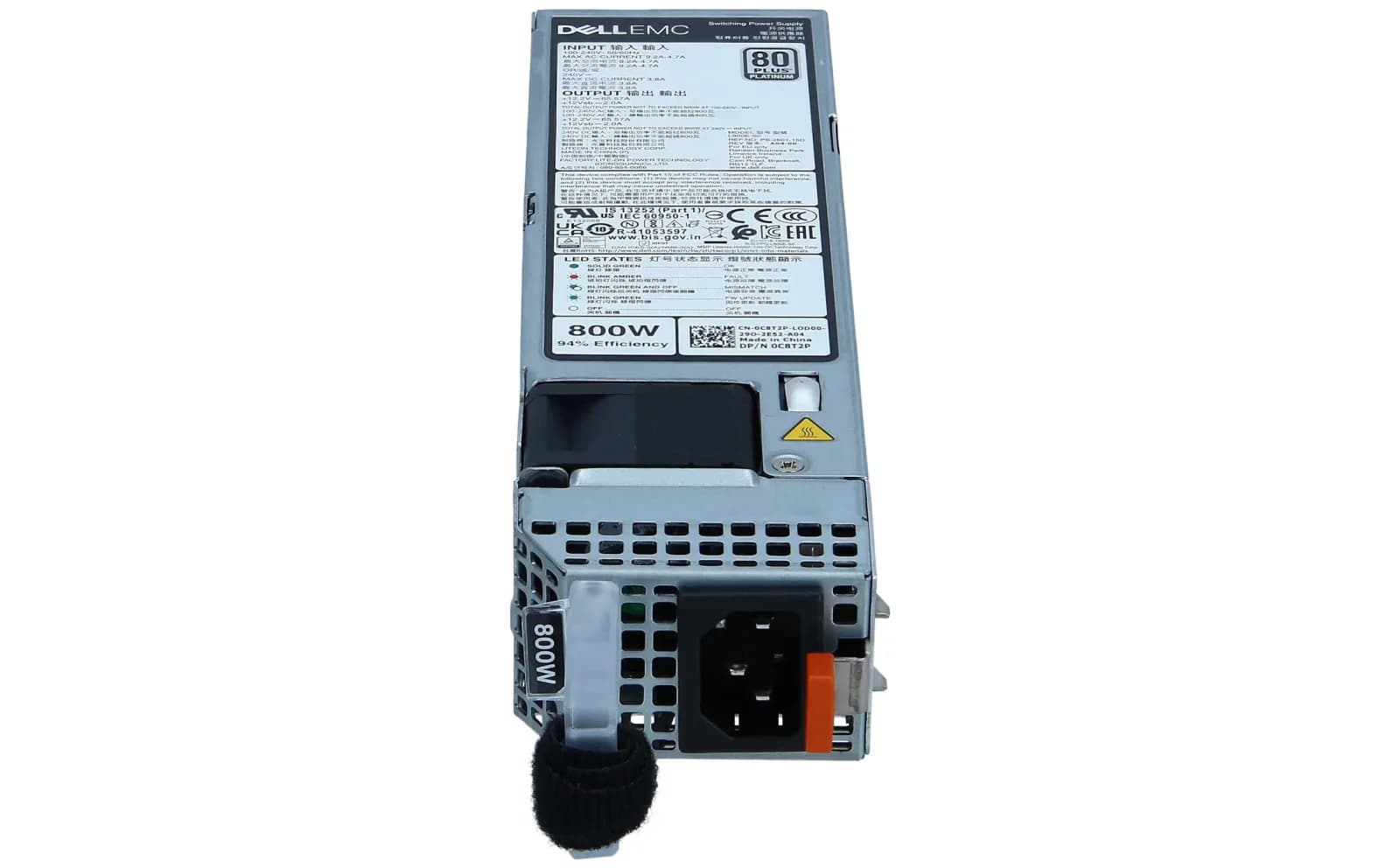 DELL PowerEdge 800W 80+ Platinum Hot Swap Power Supply (0C8T2P)