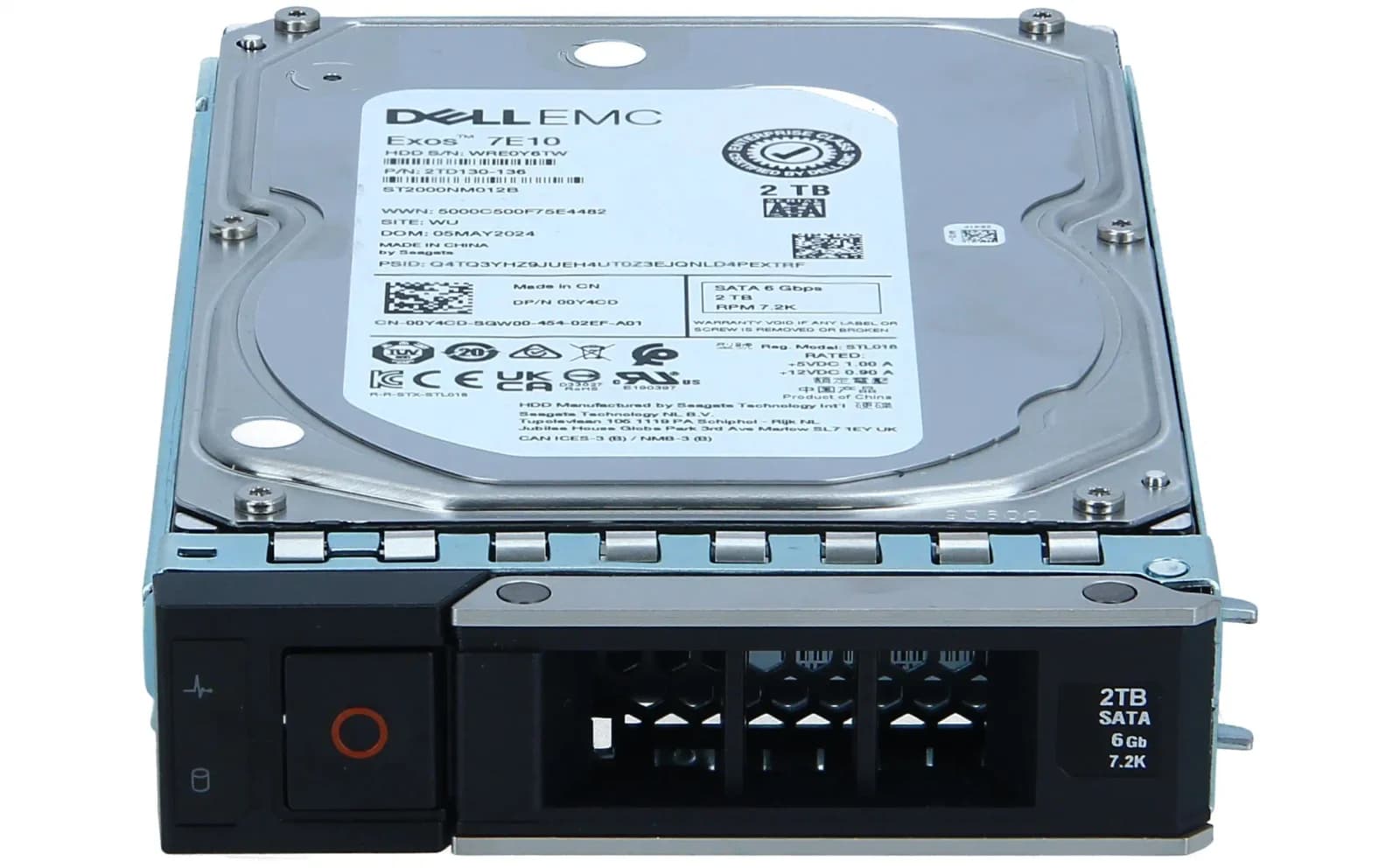 DELL Hard Disk Drive, 2TB, 7.2K, SATA, 6G, 3.5" (0Y4CD)
