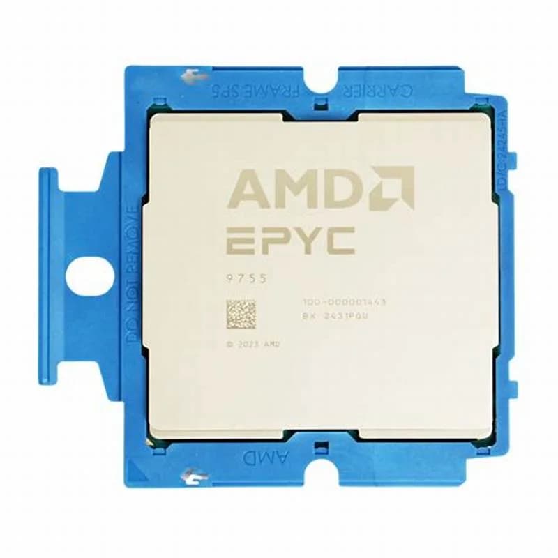 AMD EPYC 9755, 2.7 GHz, 128-core, 256 threads, 512 MB cache, Socket SP5 (100-000001443)