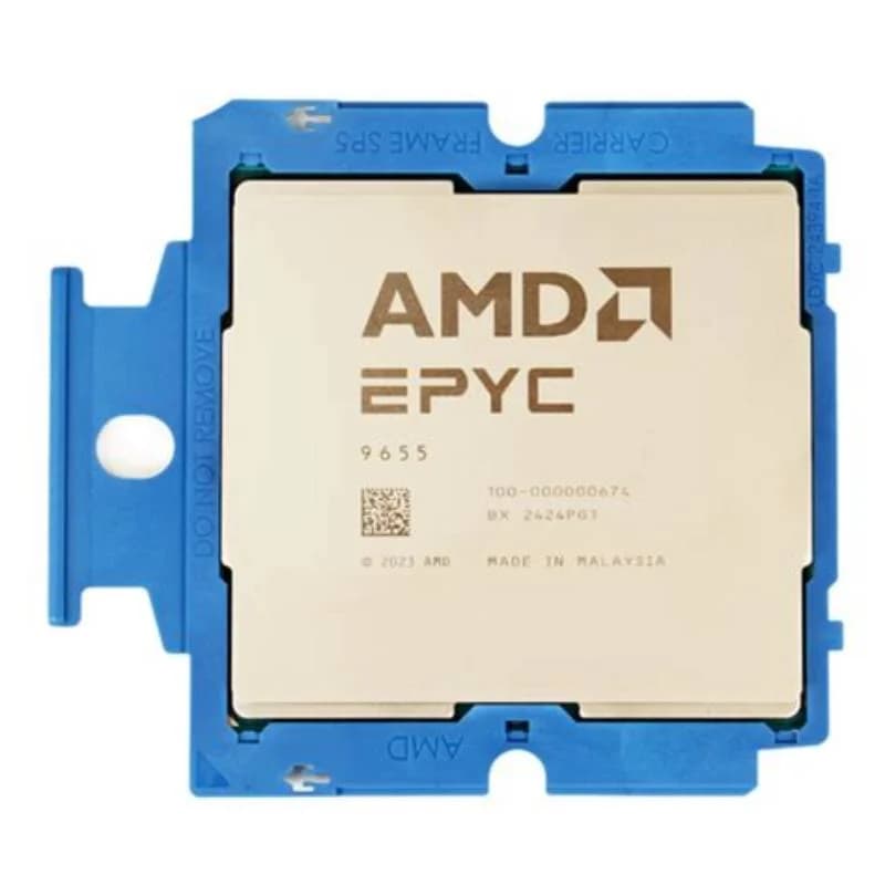 AMD EPYC 9655P, 2.6 GHz, 96-core, 192 threads, 384 MB cache, Socket SP5 (100-000001522)