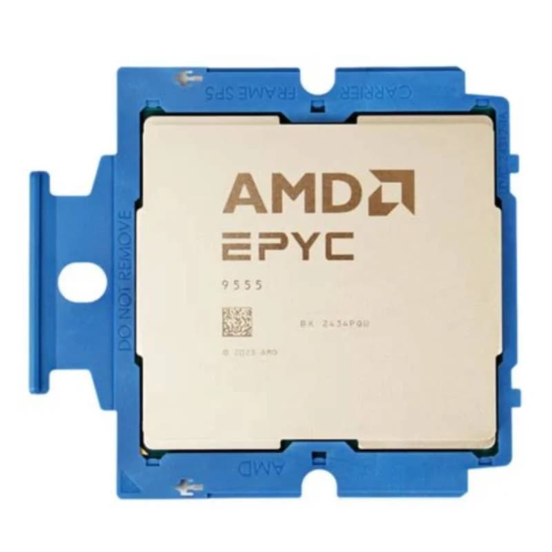AMD EPYC 9555P, 3.2 GHz, 64-core, 128 threads, 256 MB cache, Socket SP5 (100-000001523)