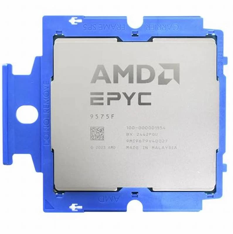 AMD EPYC 9575F, 3.3 GHz, 64-core, 128 threads, 256 MB cache, Socket SP5 (100-000001554)