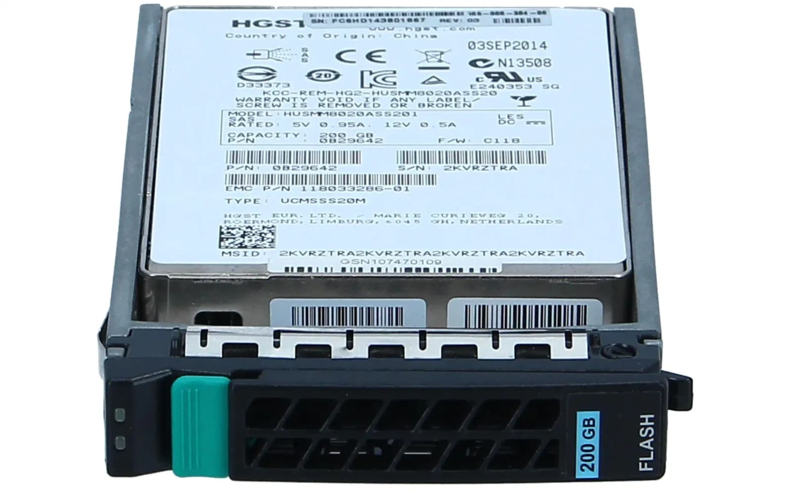 EMC 200gb 2.5" SSD (105-000-304)