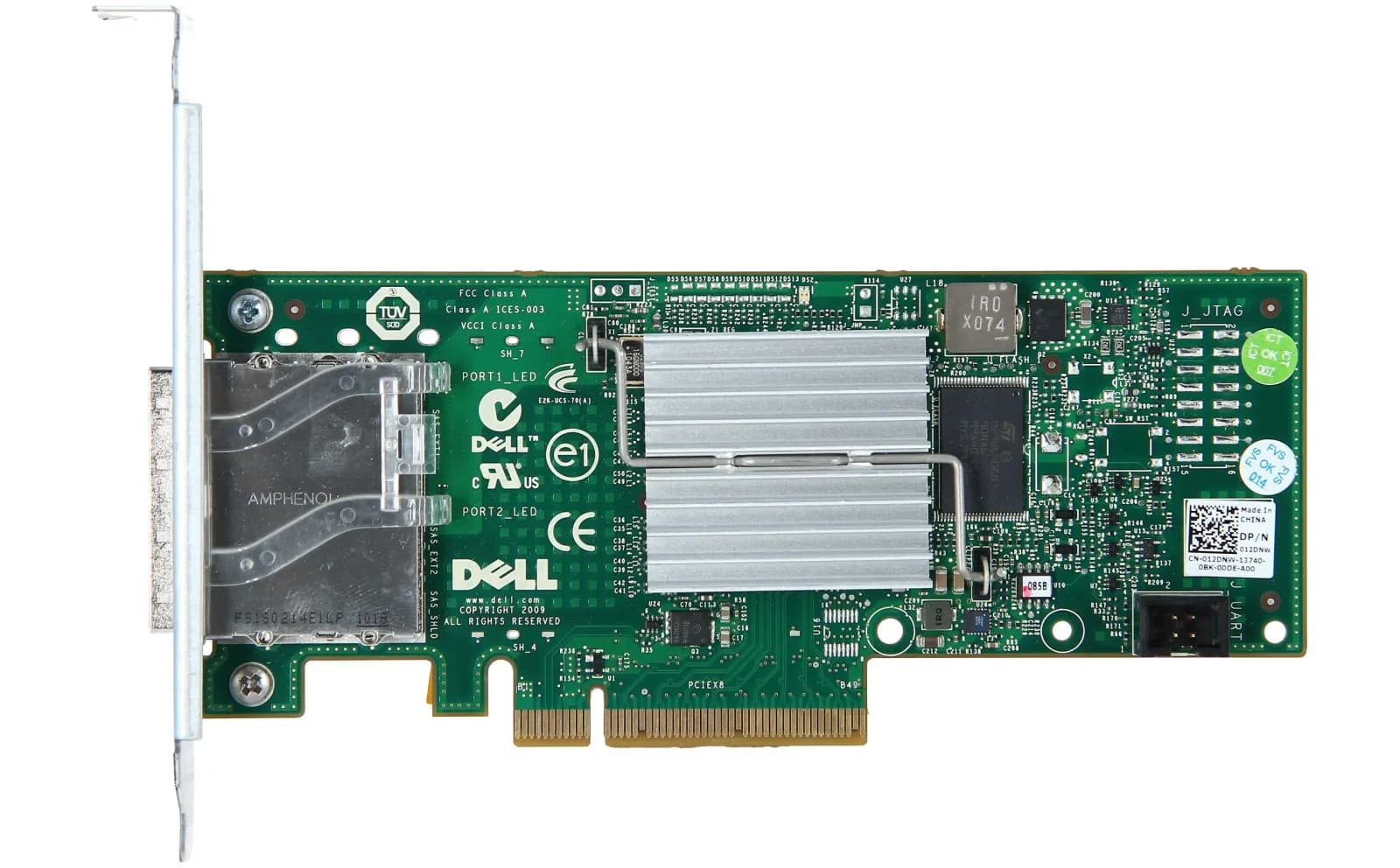 DELL PERC H200E PCIE 6GBS DUAL SAS PORT HBA (12DNW)