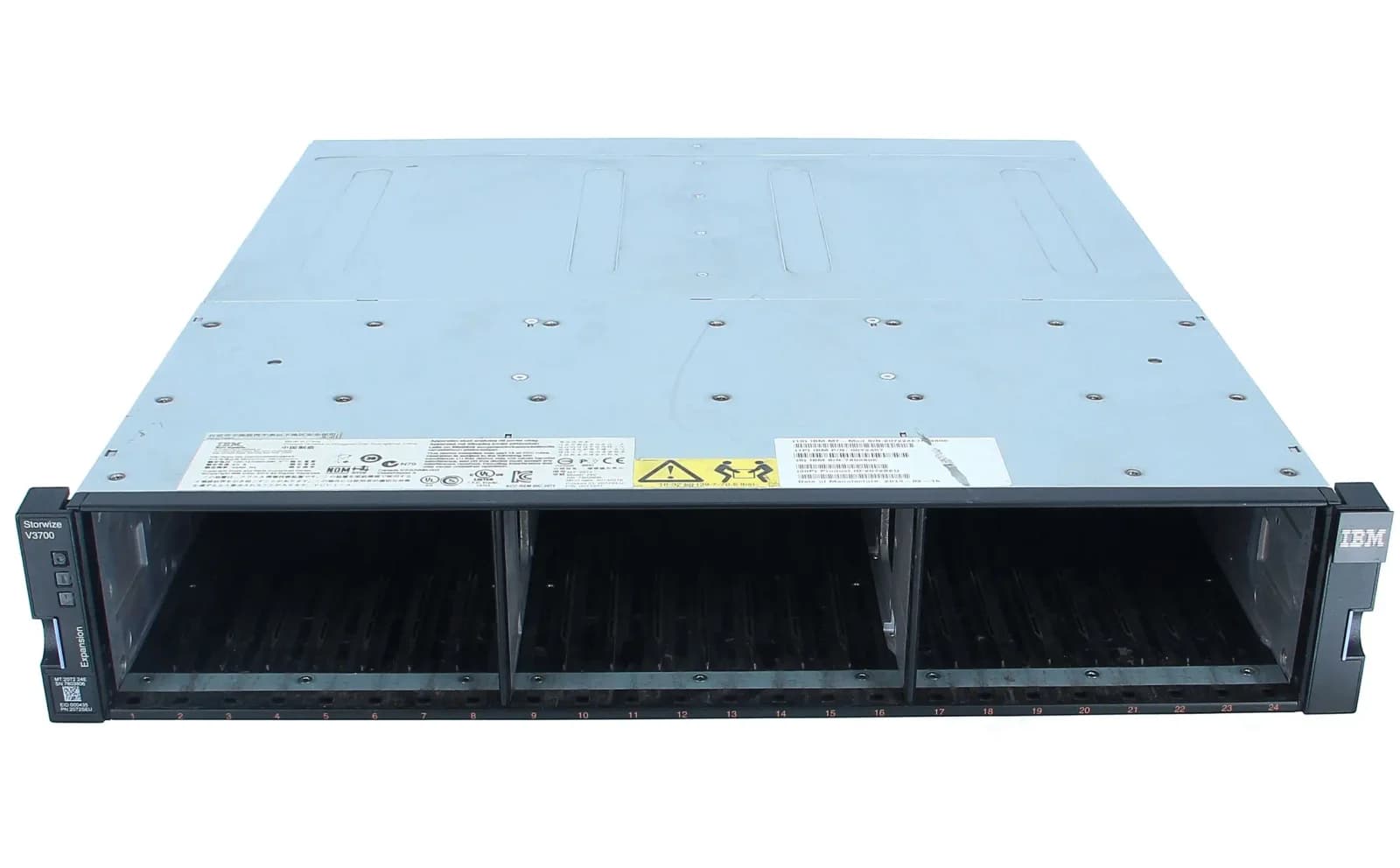 IBM Storwize V3700 SFF Expansion Enclosure, disk massivi, 24 yuva (SAS) (2072SEU)