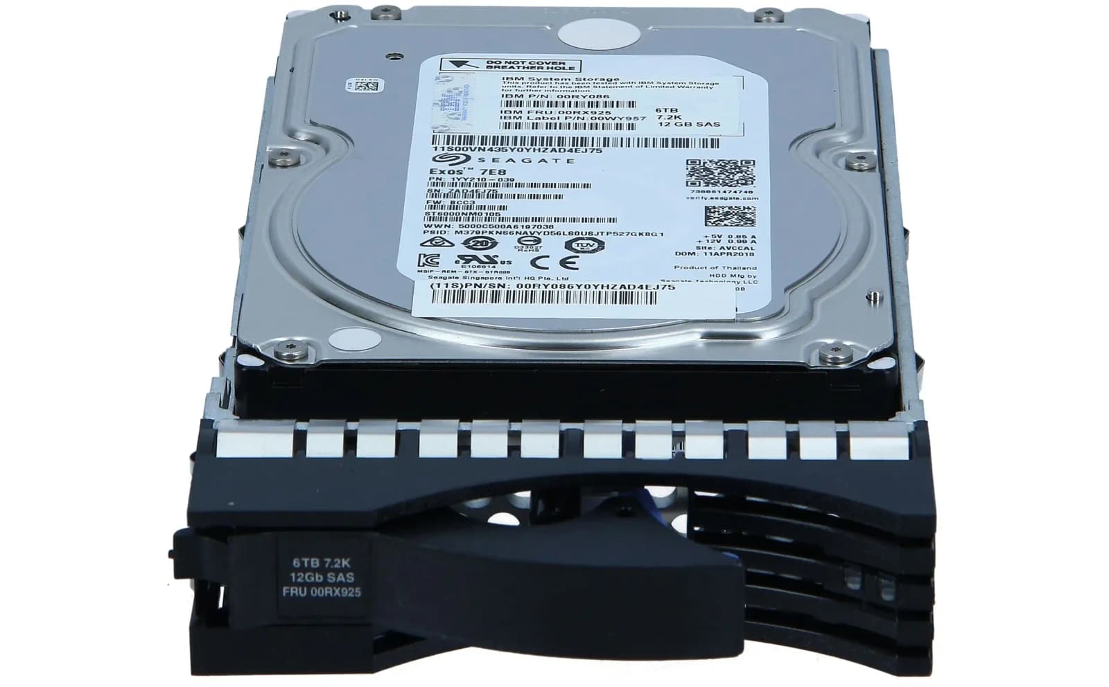 IBM 6TB 3.5" 7.2K for V5000 GEN1, Жёсткий диск, Serial Attached SCSI (SAS) (2078-AC33)
