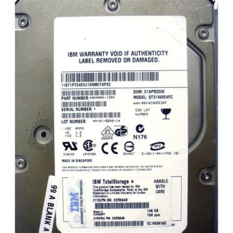IBM 2060, 2GB-146 GB 15K Drive (22R5948)