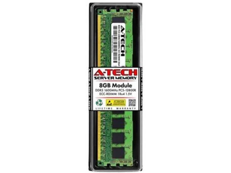 DELL 8GB (1X8GB) 1RX4 PC3L-12800R DDR3-1600MHZ MEMORY KIT (370-AAVV)