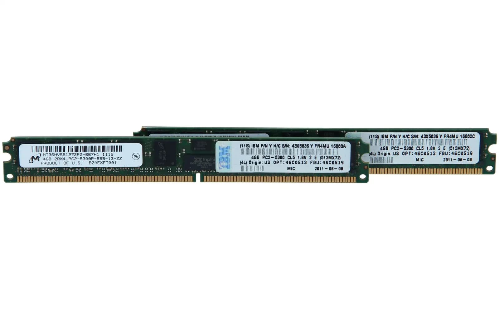 IBM Lenovo, DDR2, kit, 8 GB: 2 x 4 GB, DIMM 240-PIN Very Low Profile (39M5870)