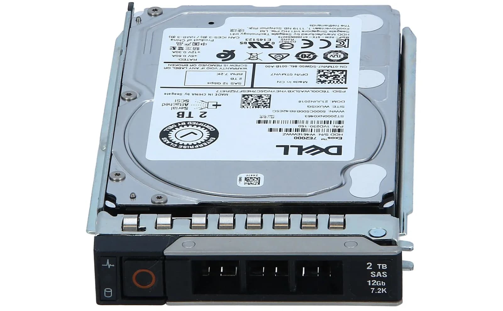 DELL 2TB 7.2K 2.5 SAS 12G 512n (400-ASHP)