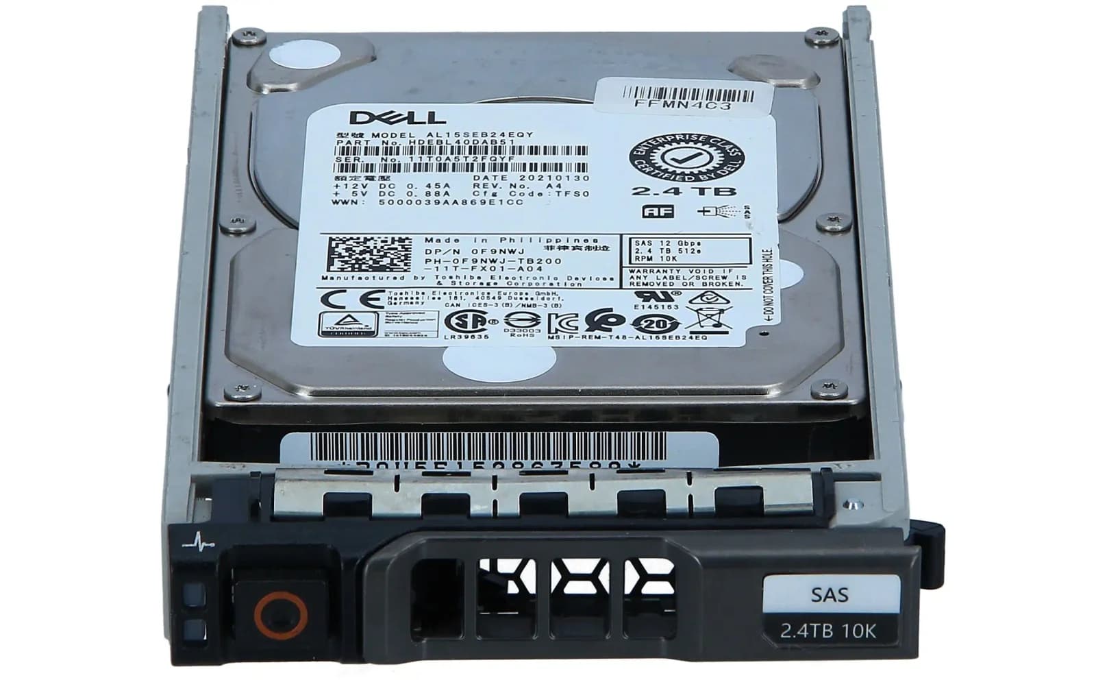 Dell Жёсткий диск, 2.4 TB, Hot-Swap, 2.5" (6.4 cm) (400-AUQX)