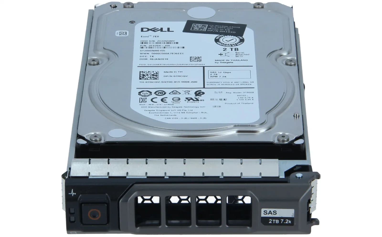 Dell Жёсткий диск, 2 TB, Hot-Swap, 3.5" (8.9 cm) (400-AUUQ)