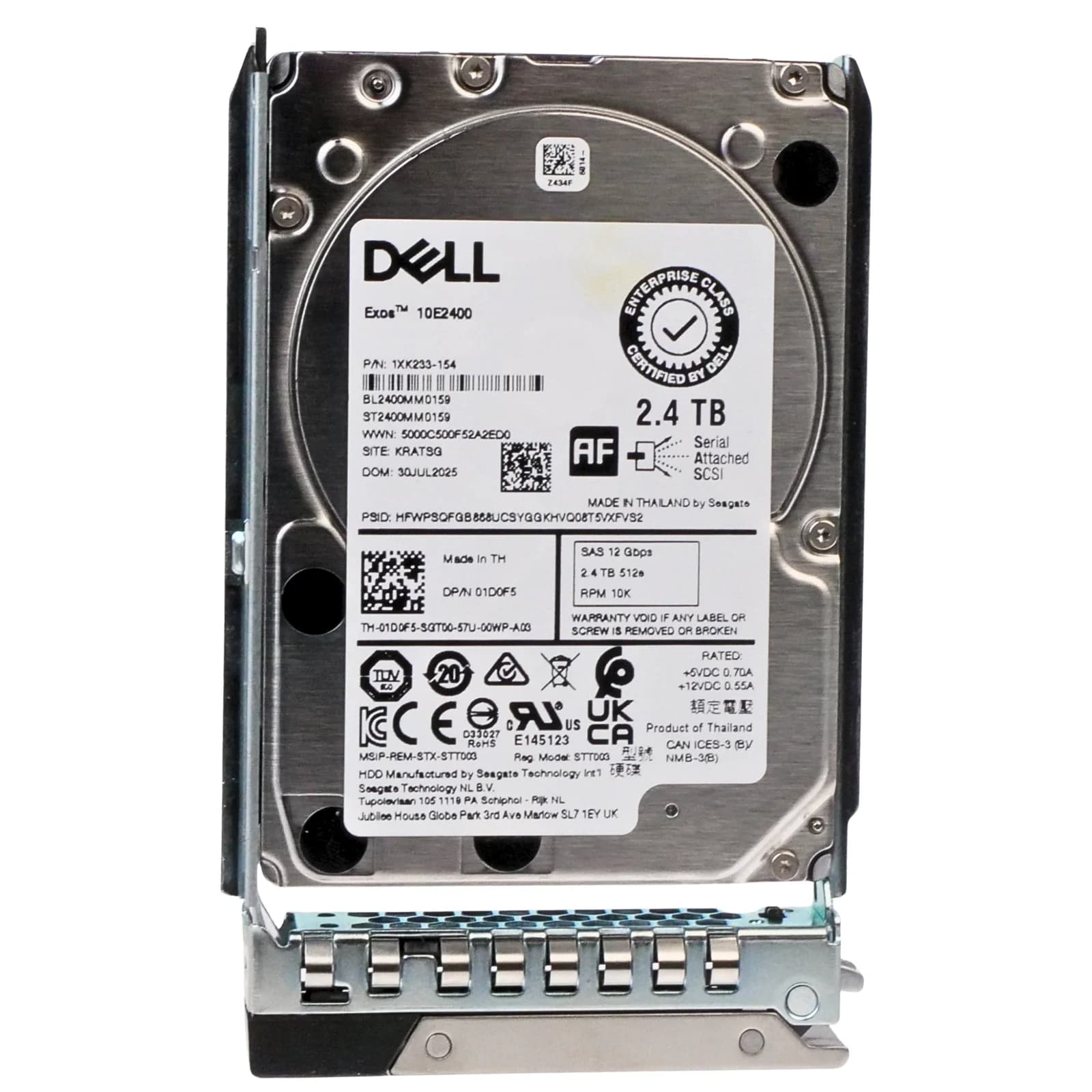 Dell 2.4TB HDD SAS 12GB/s 10K 2,5'', sərt disk, Serial Attached SCSI (SAS) (400-AVEZ)