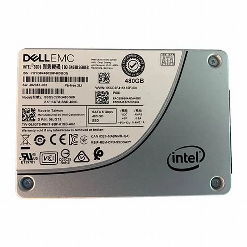 Dell 480 GB SSD, Hot-Swap, 2.5" (6.4 cm) (400-BDWE)