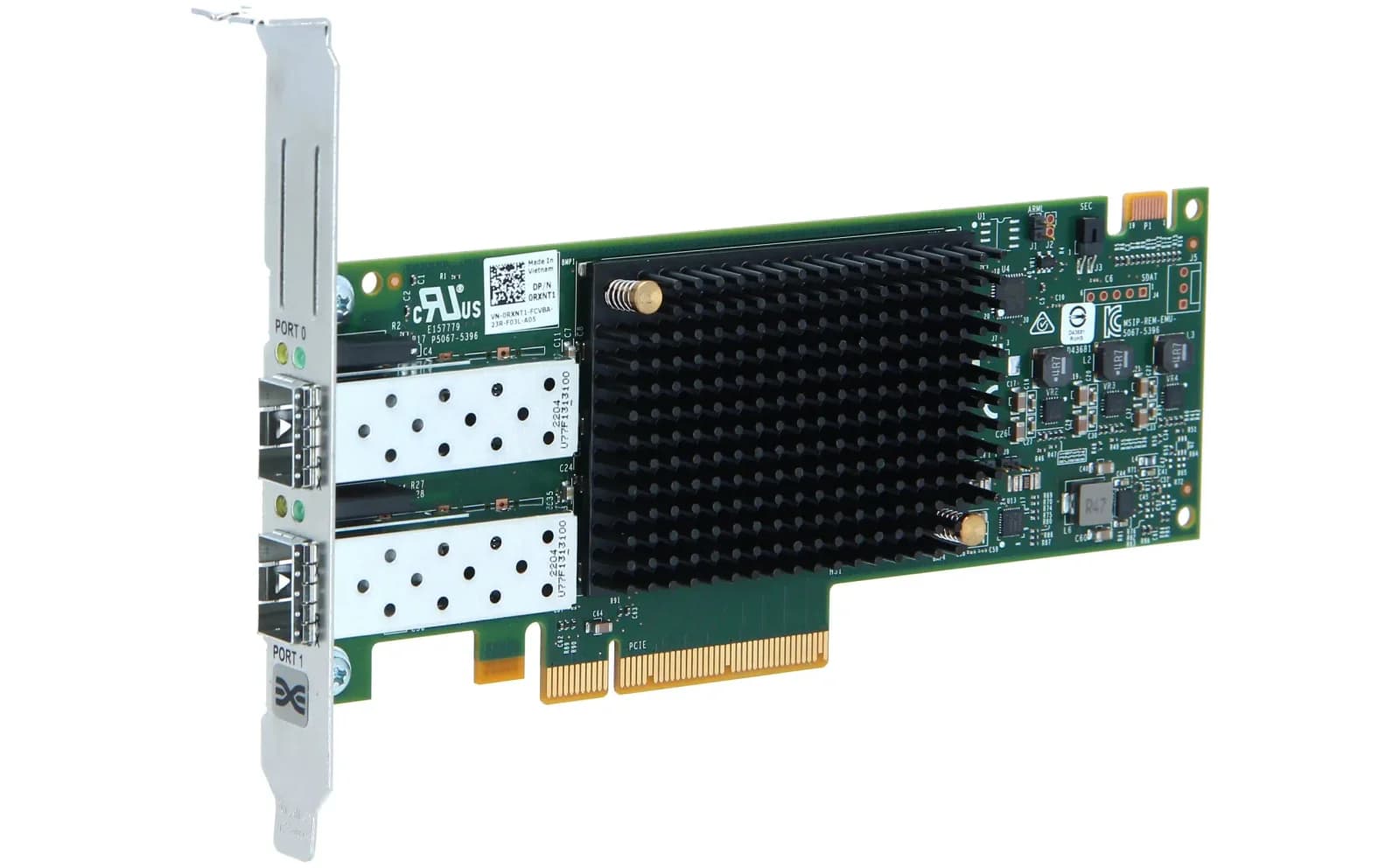 DELL Emulex LPe31002-M6-D, Host bus adapter, PCIe 3.0 x8, 16Gb Fibre Channel x 2, CRU (403-BBMF)