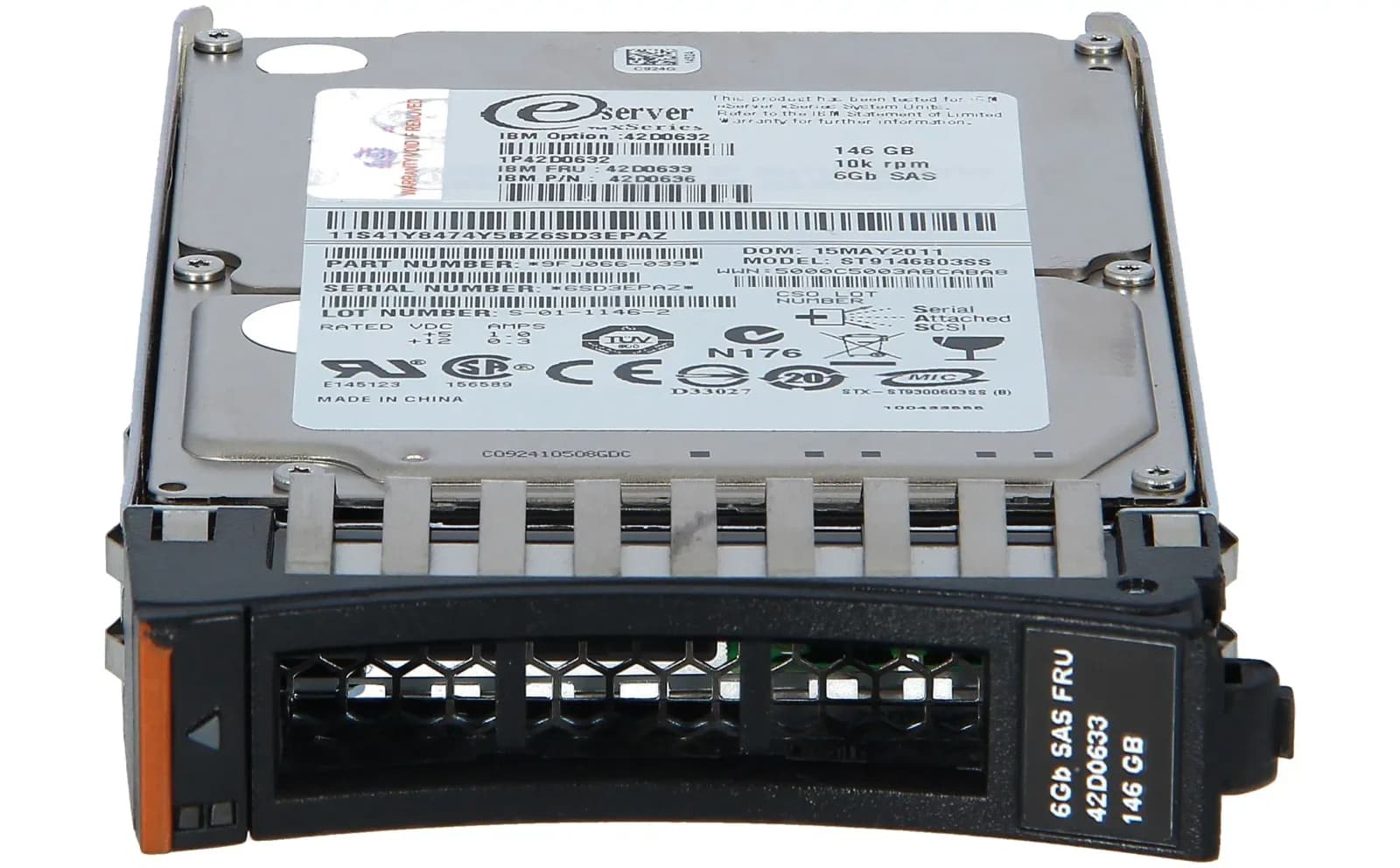 IBM 42D0633, 146GB 10K 2.5" SAS Hard Disk Drive (42D0636)