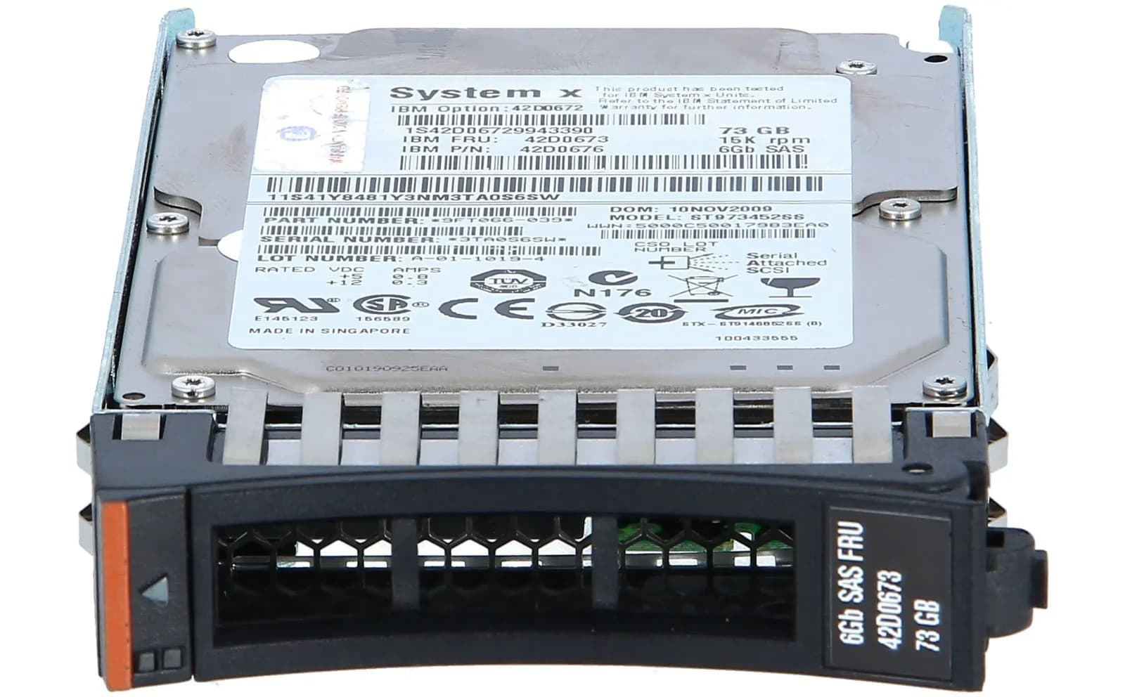 Lenovo IBM 73GB 15K 6GBPS SAS 2.5 SFF HDD (42D0672)