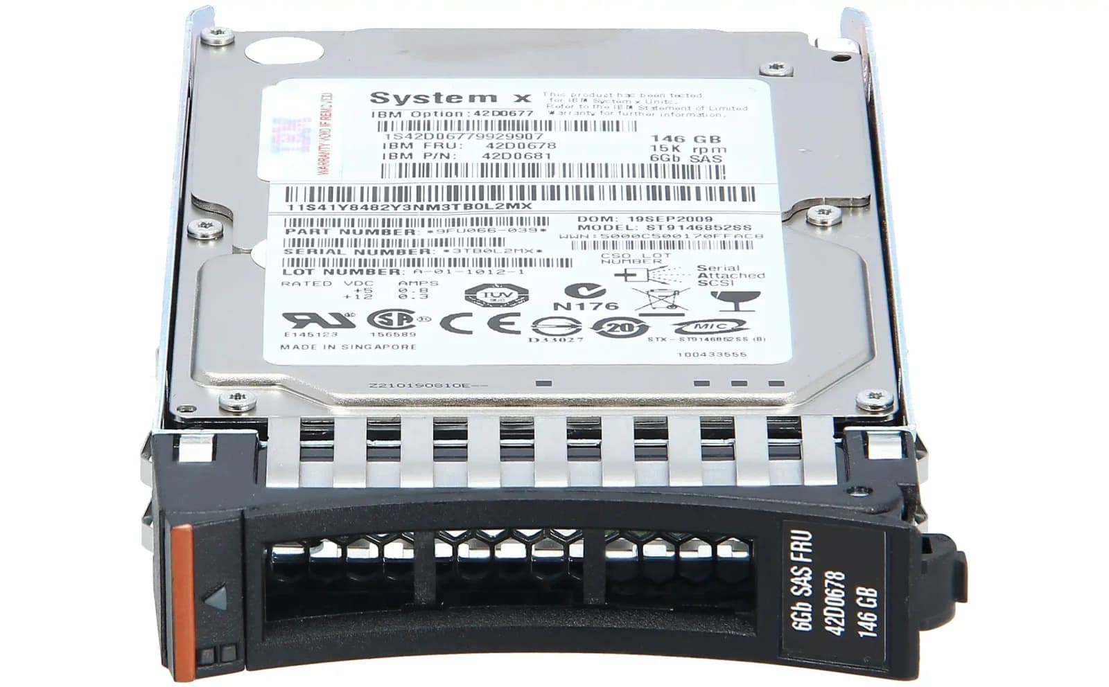 IBM 146GB 15K rpm 6Gbps SAS Hard Drive (42D0678)