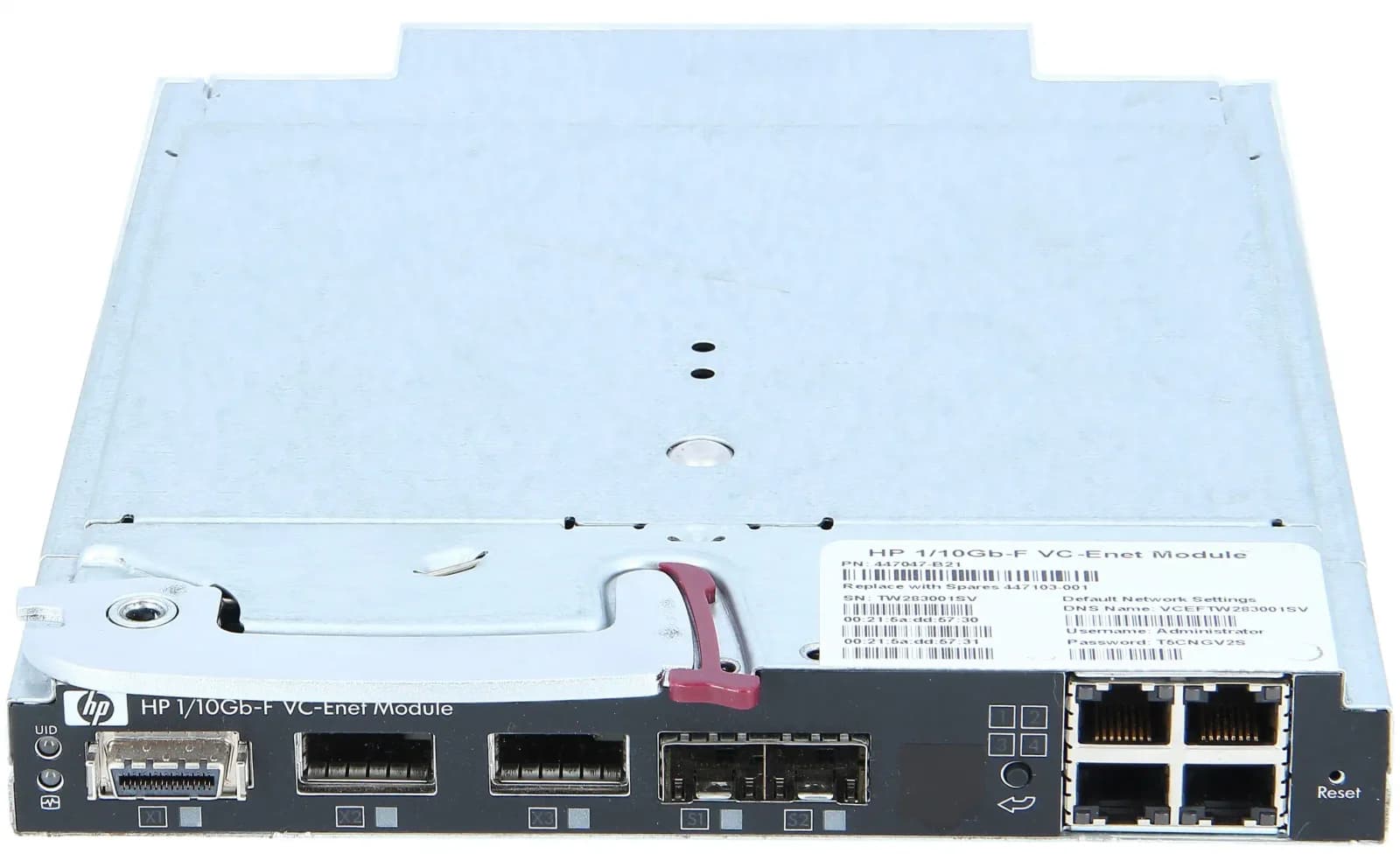 HPE HP 1/10Gb-F Virtual Connect Ethernet Module for c-Class BladeSystem (447047-B21)