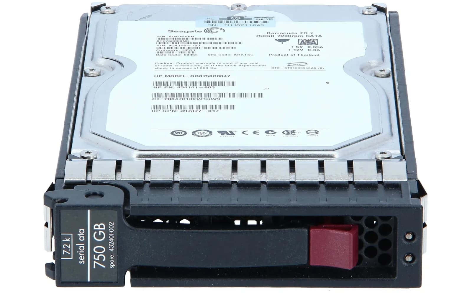 HPE 750GB SATA 7200 RPM LFF, Жёсткий диск, Serial ATA (454141-003)