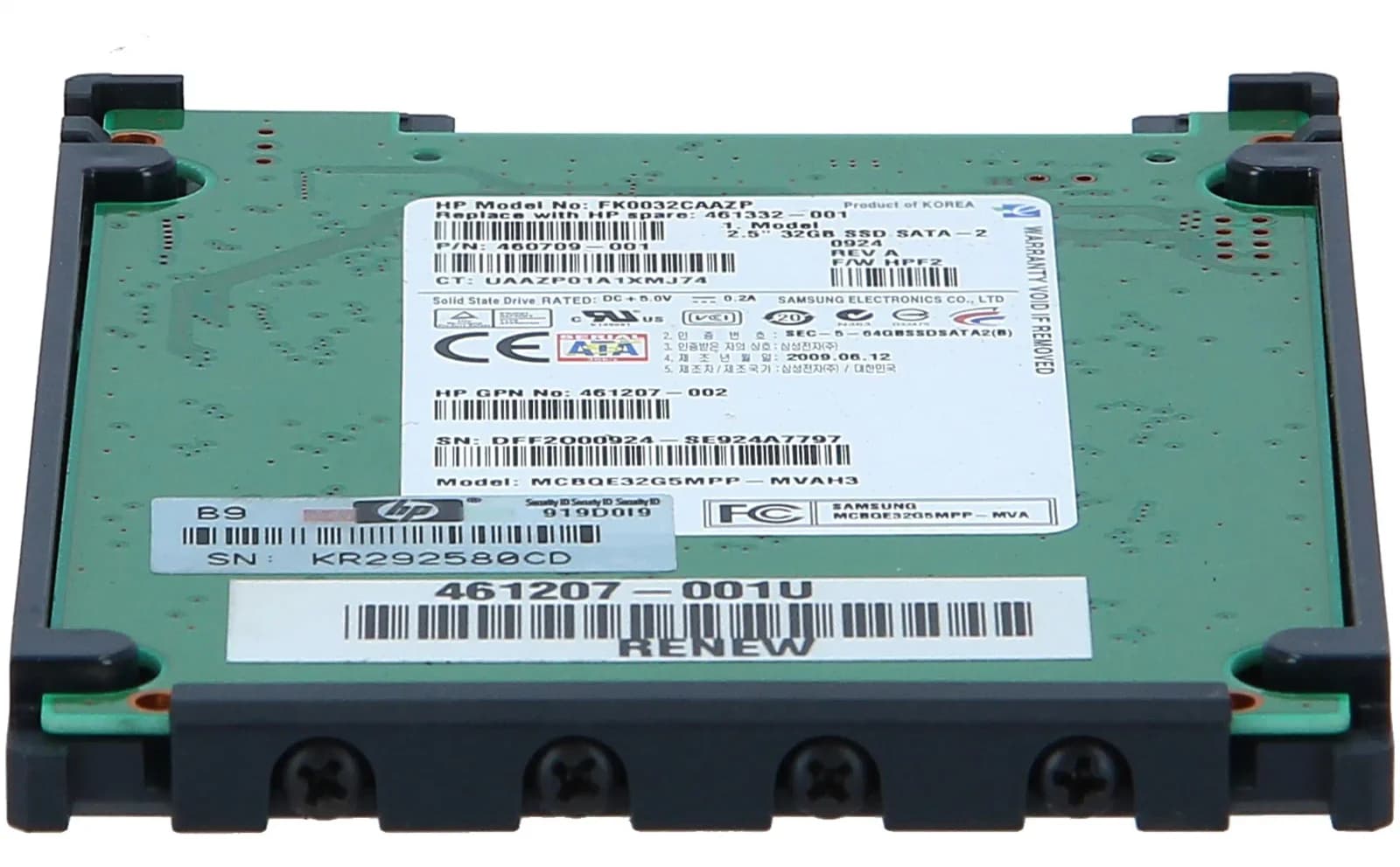 HP 32GB 2.5 SATA SSD N (461332-001)