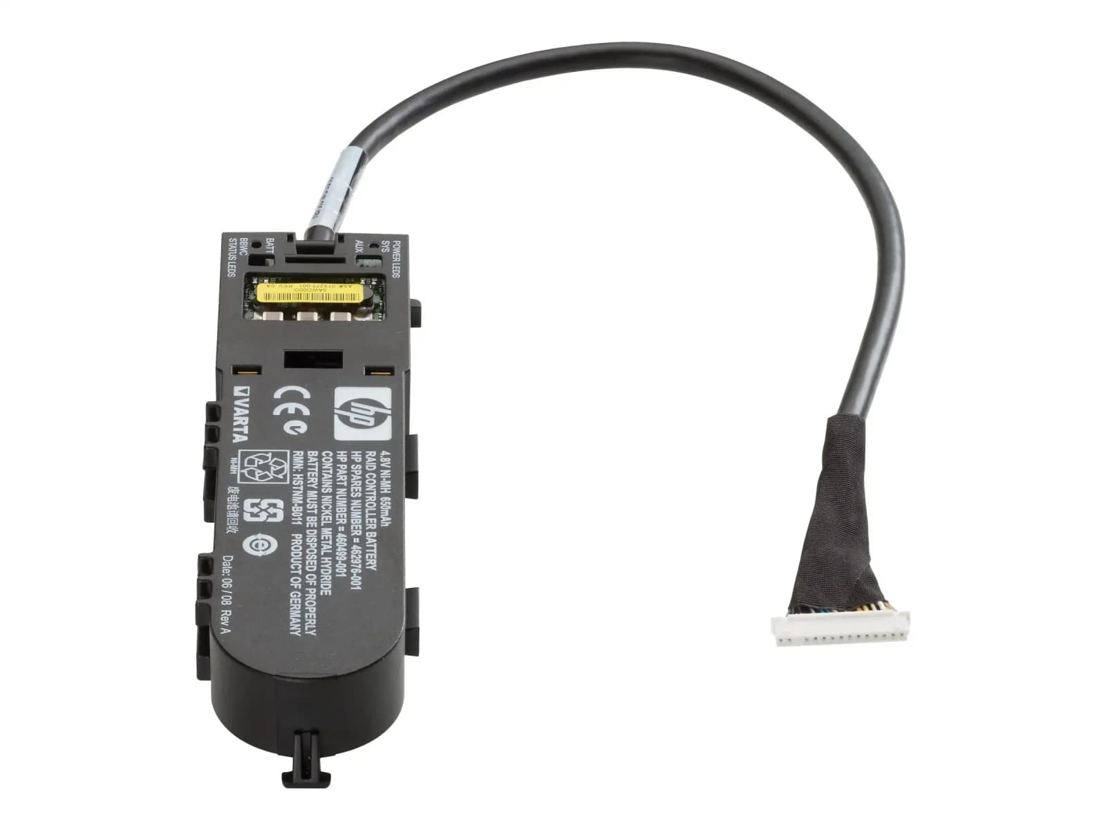HPE Battery module with integrated charger , Ni-MH, 4.8V, 650mAh (462969-B21)