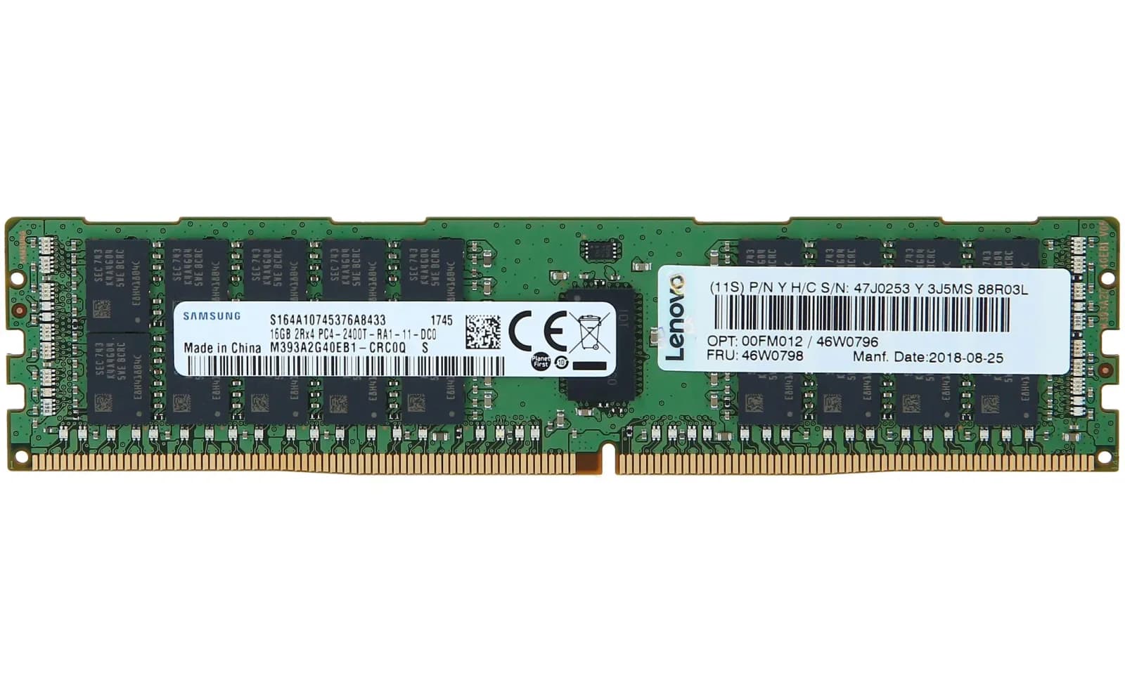 Lenovo SK 16GB PC4-17000P-R DDR4-2133P REGISTERED ECC 2R (46W0796)