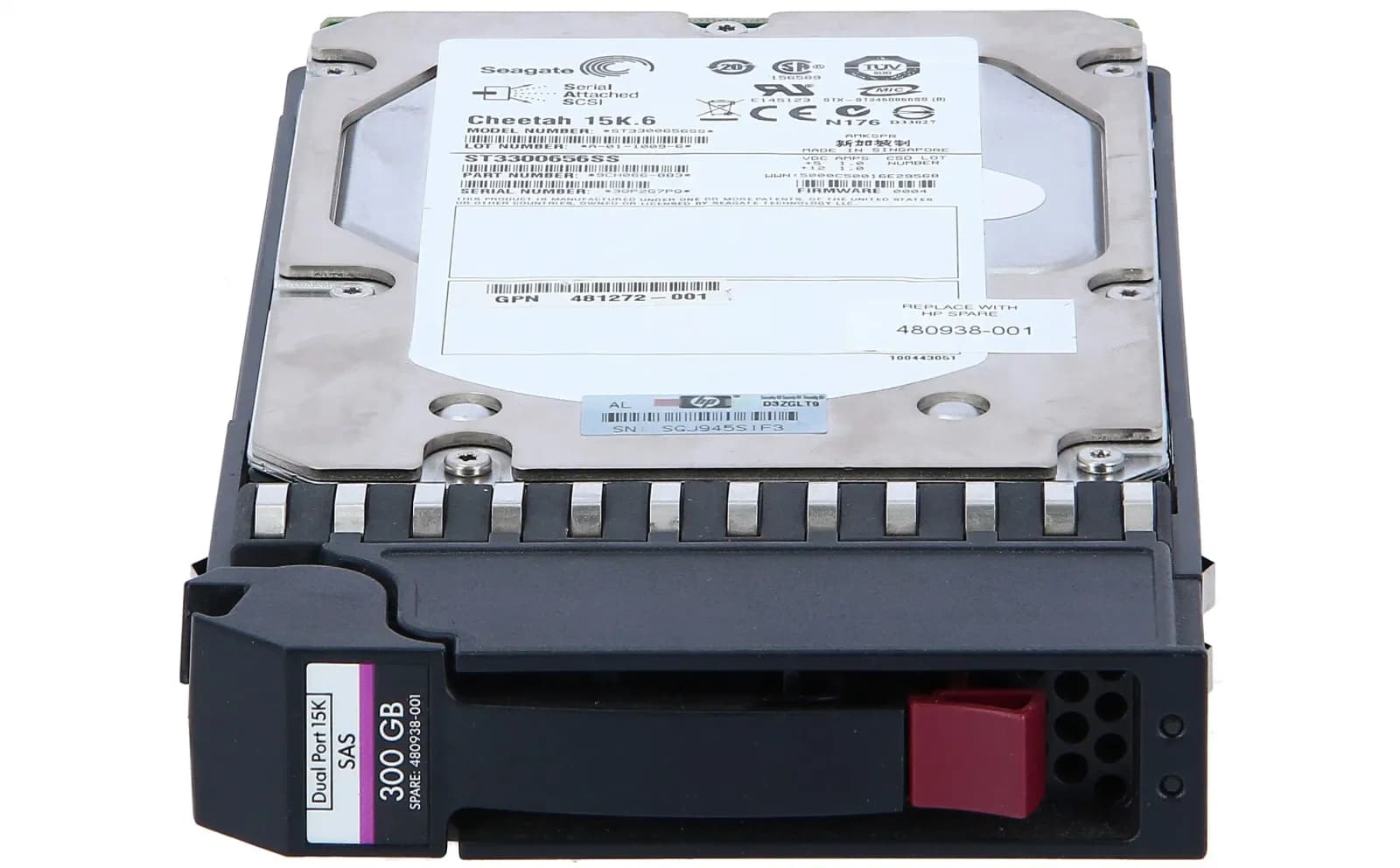 HPE HP MSA2 300GB 3G SAS 15K LFF (3.5 inch) DP (480938-001)
