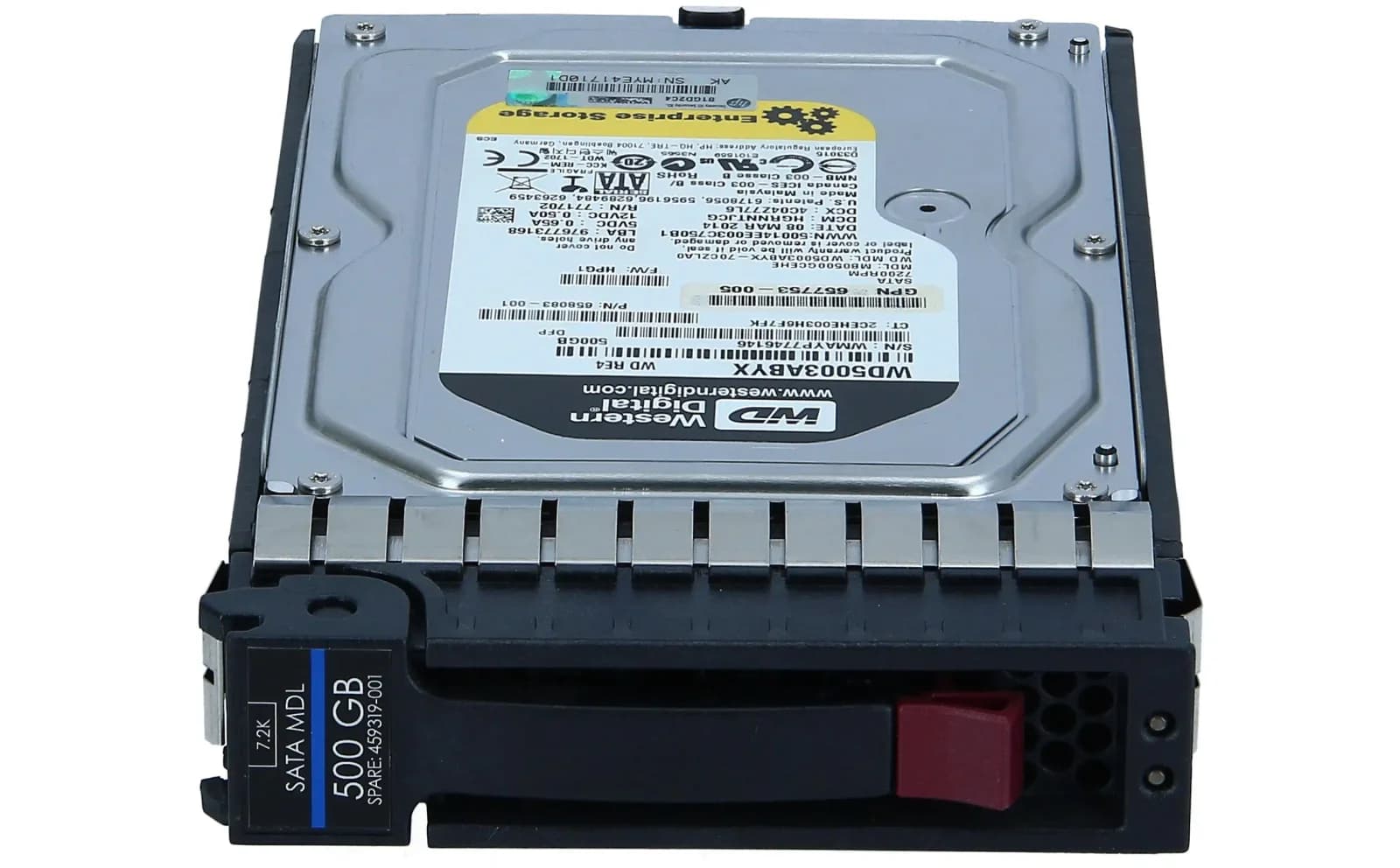 HPE HP 500GB 3G SATA 7.2K 3.5in QR MDL HDD (484429-002)